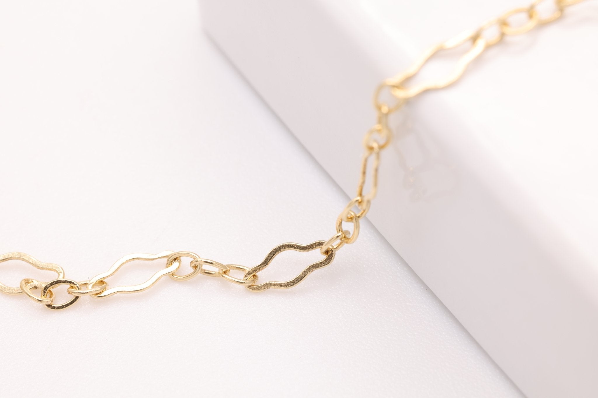 3mm x 5mm Long & Short Necklace, 14/20 Gold - Filled, Wholesale, Finished and Ready to Wear - HarperCrown