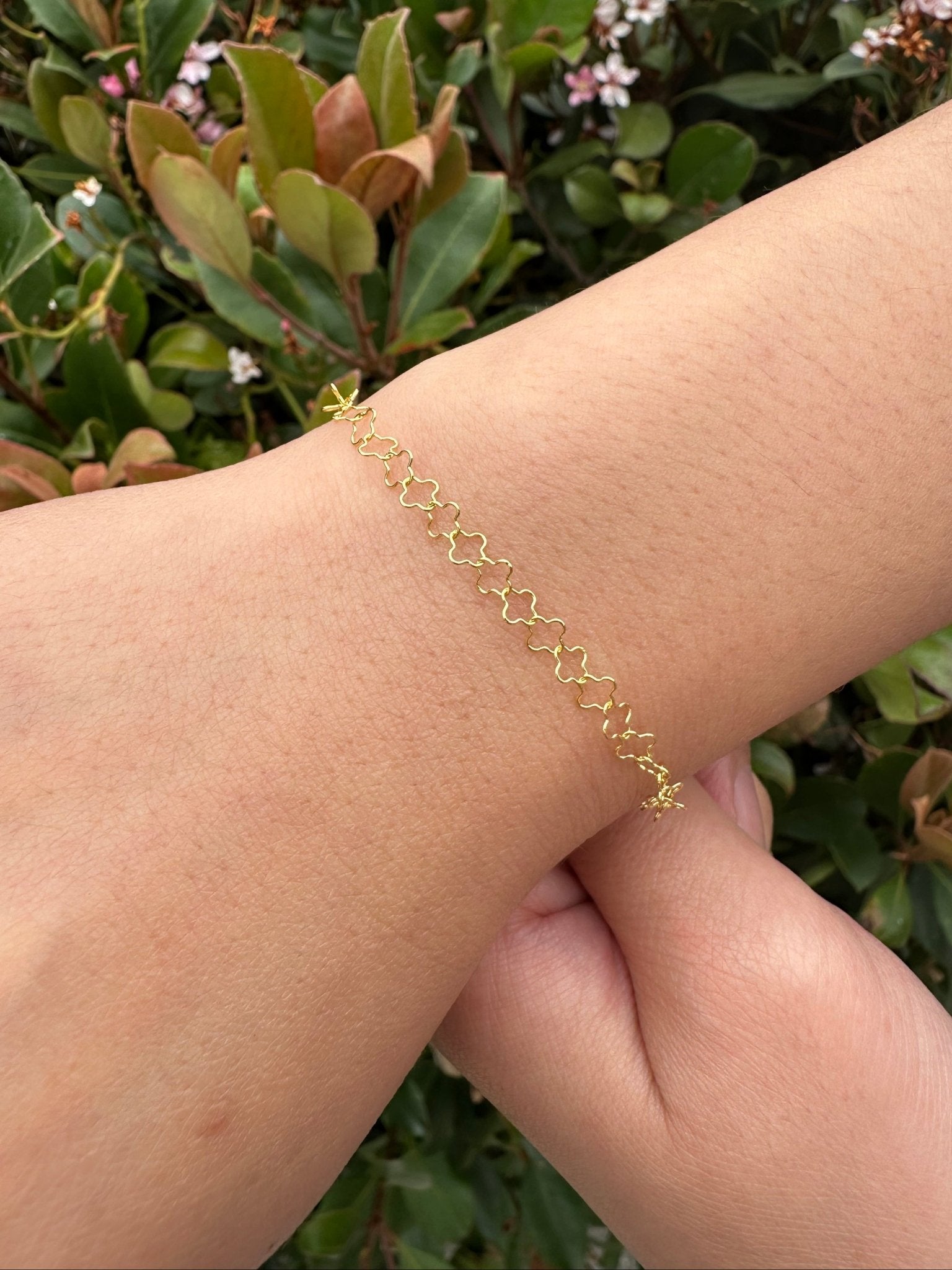 4mm x 4mm Flower Chain, 14/20 Gold - Filled, Wholesale, Pay Per Foot, Jewelry Making Chain - HarperCrown