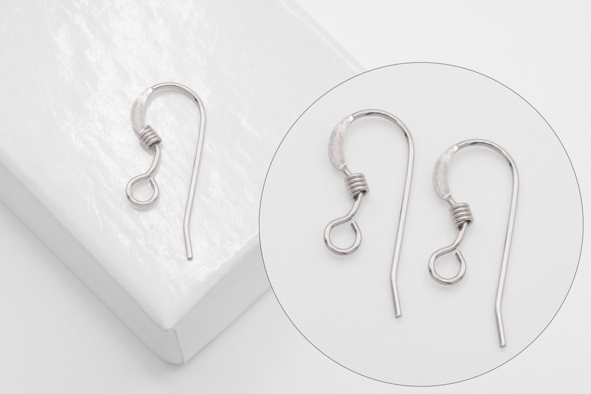 925 Sterling Silver Ear Wire Bead & Coil - HarperCrown