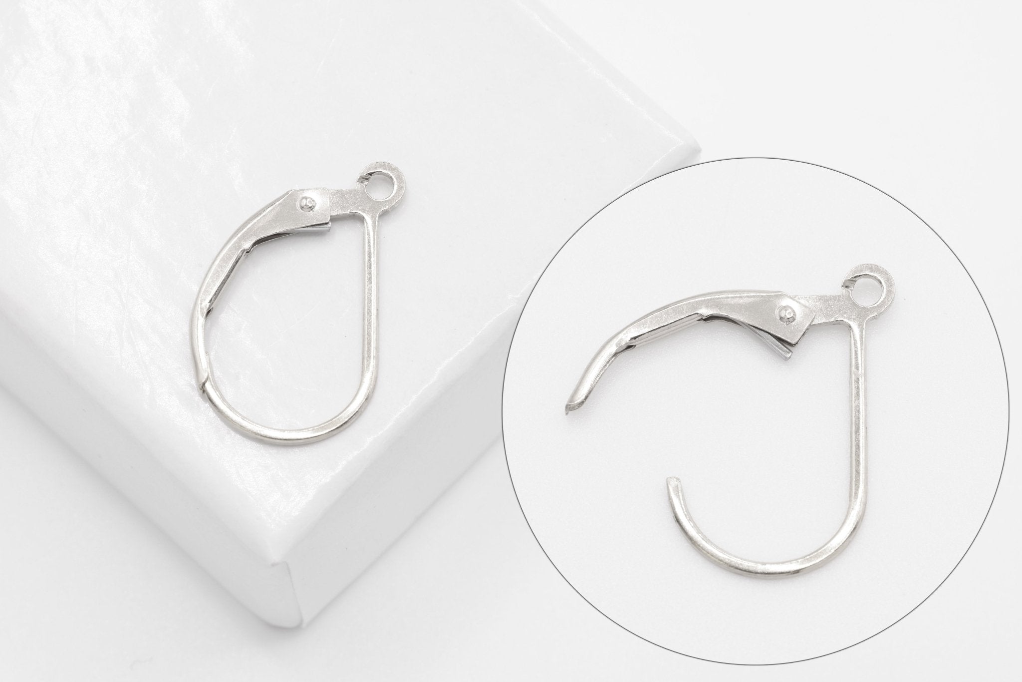 925 Sterling Silver Leverback Earring - HarperCrown