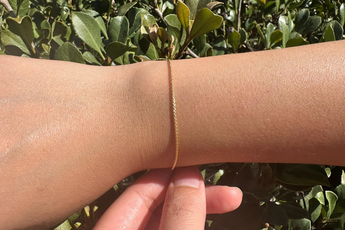.9mm Wheat Chain, 14/20 Gold-Filled, Wholesale, Pay Per Foot, Jewelry Making Chain - HarperCrown