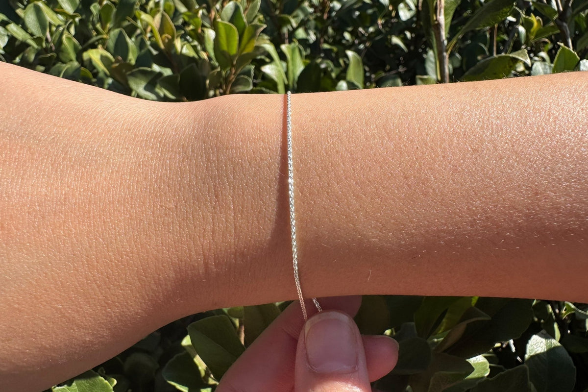.9mm Wheat Chain, 925 Sterling Silver, Wholesale, Pay Per Foot, Jewelry Making Chain - HarperCrown