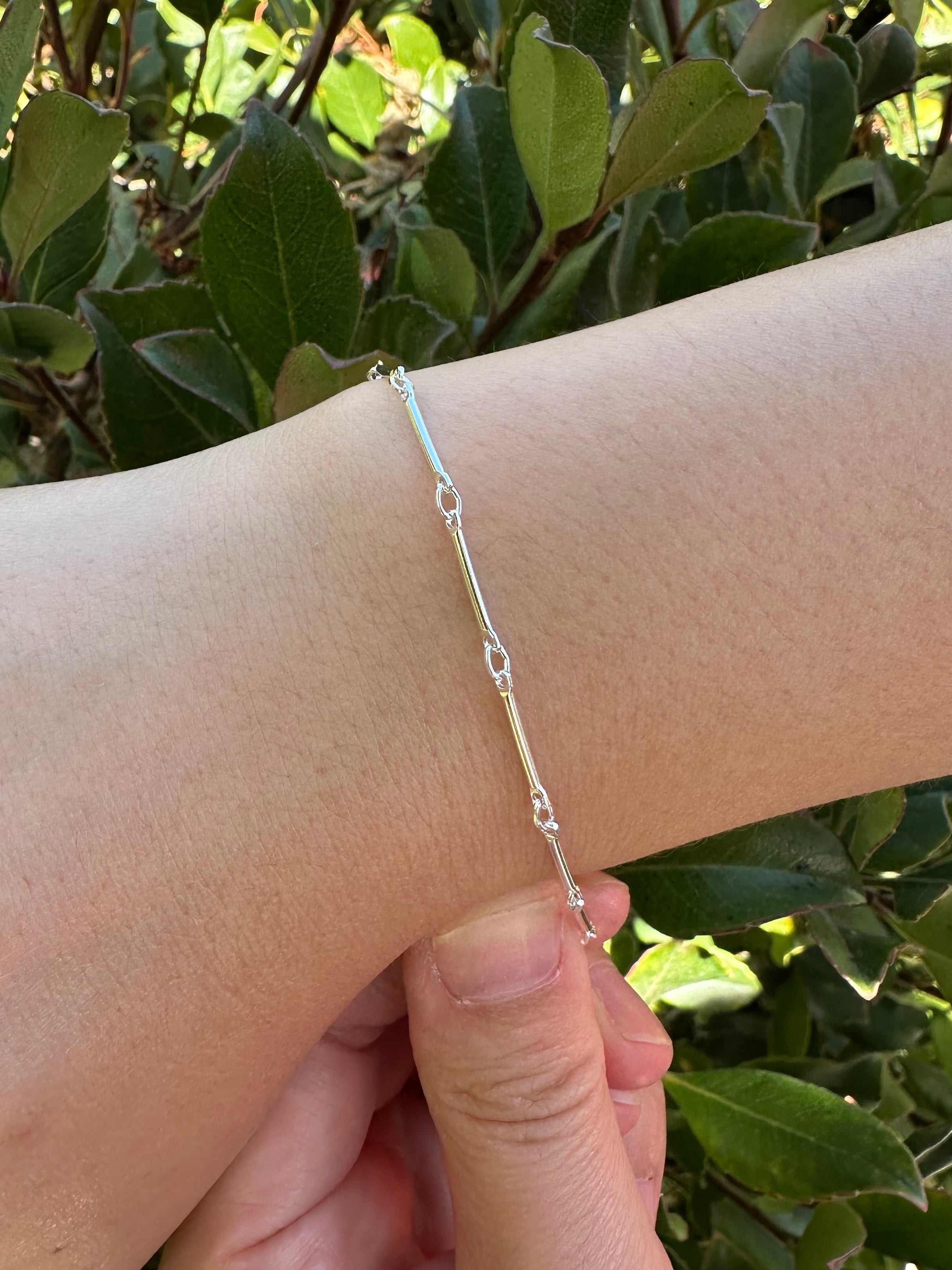 1mm x 12mm Bar Link Chain, 925 Sterling Silver, Wholesale, Pay Per Foot, Jewelry Making Chain