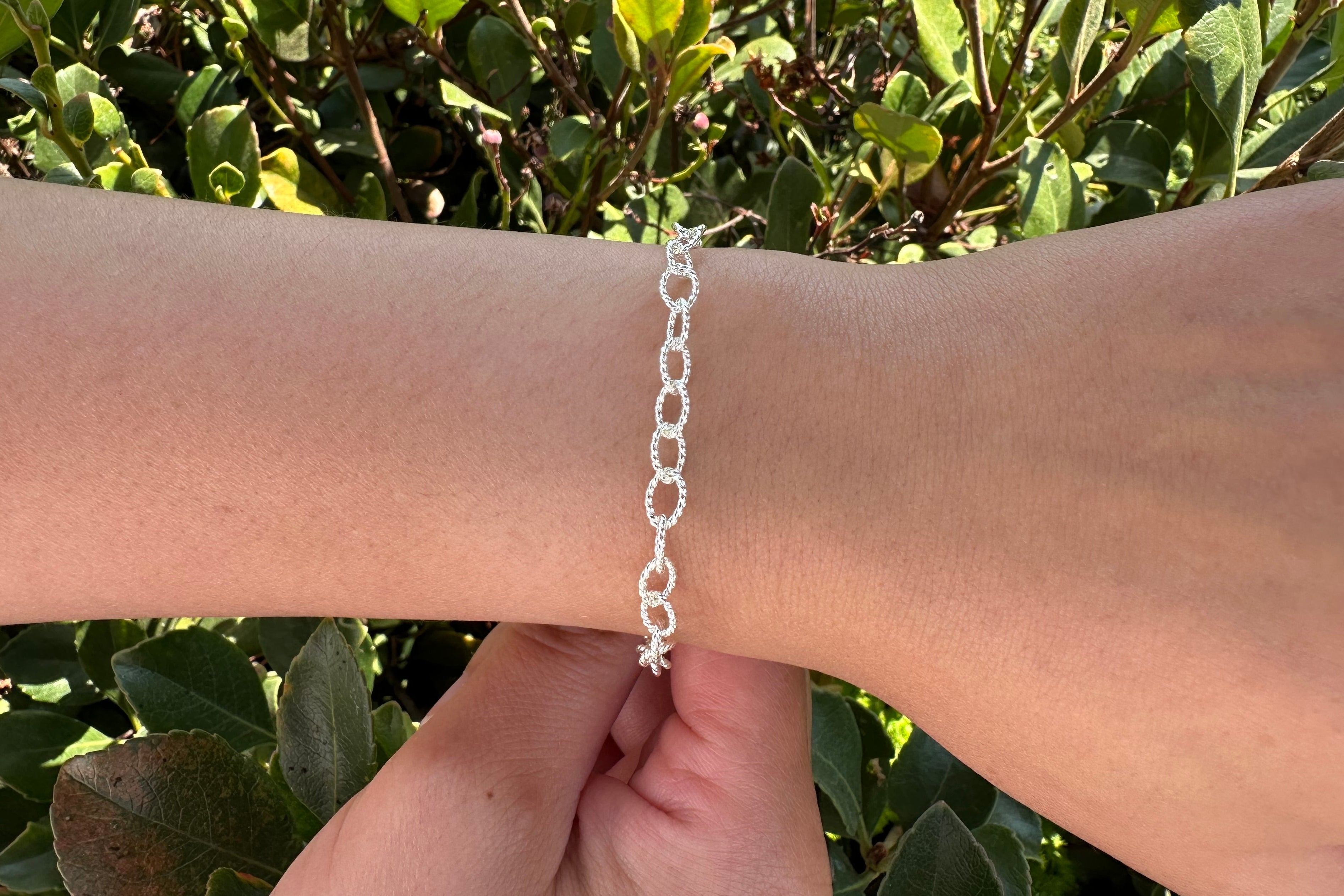 5mm Twisted Knurled Chain, 925 Sterling Silver, Wholesale, Pay Per Foot, Jewelry Making Chain