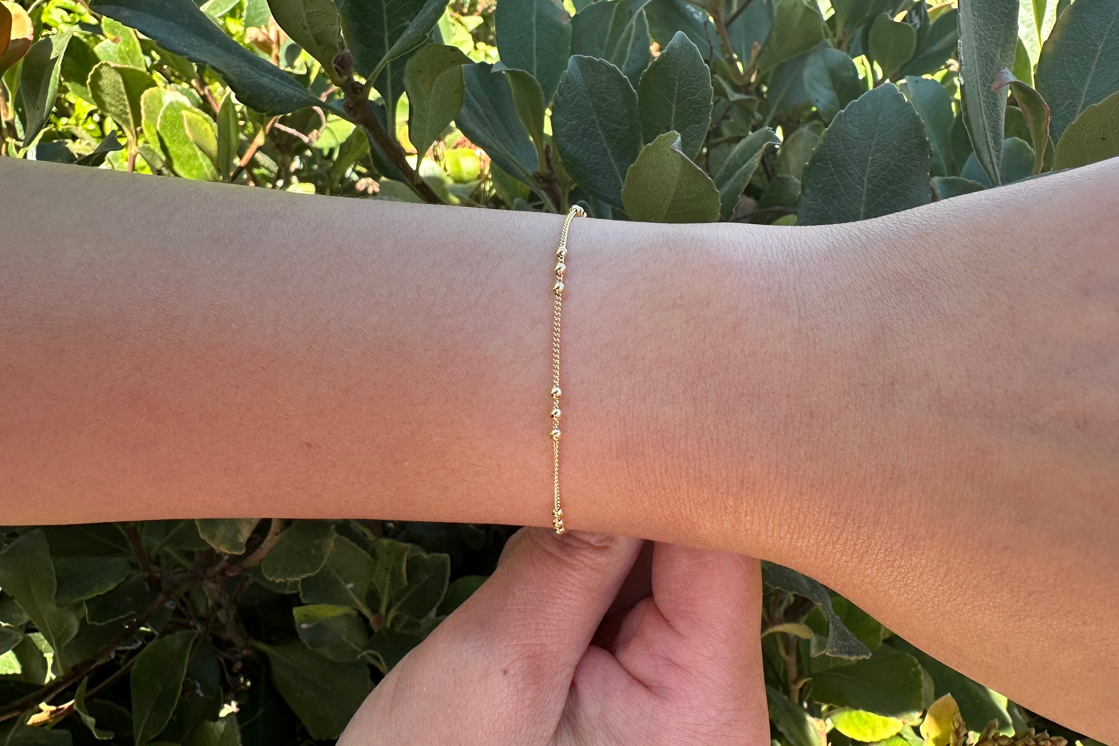 Three Bead Satellite Chain, 14/20 Gold-Filled, Wholesale, Pay Per Foot, Jewelry Making Chain