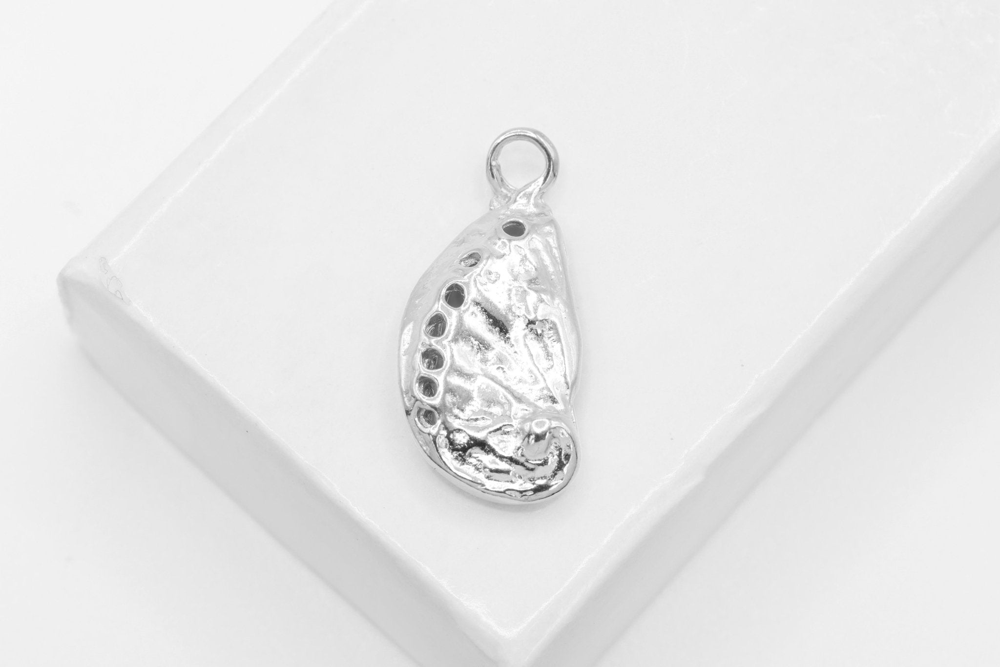 Abalone Shell Charm, 925 Sterling Silver, Vermeil, Cowrie Shell, Nautical Sea Shell, Oyster Shell, Seashell charm, Beach Ocean - HarperCrown