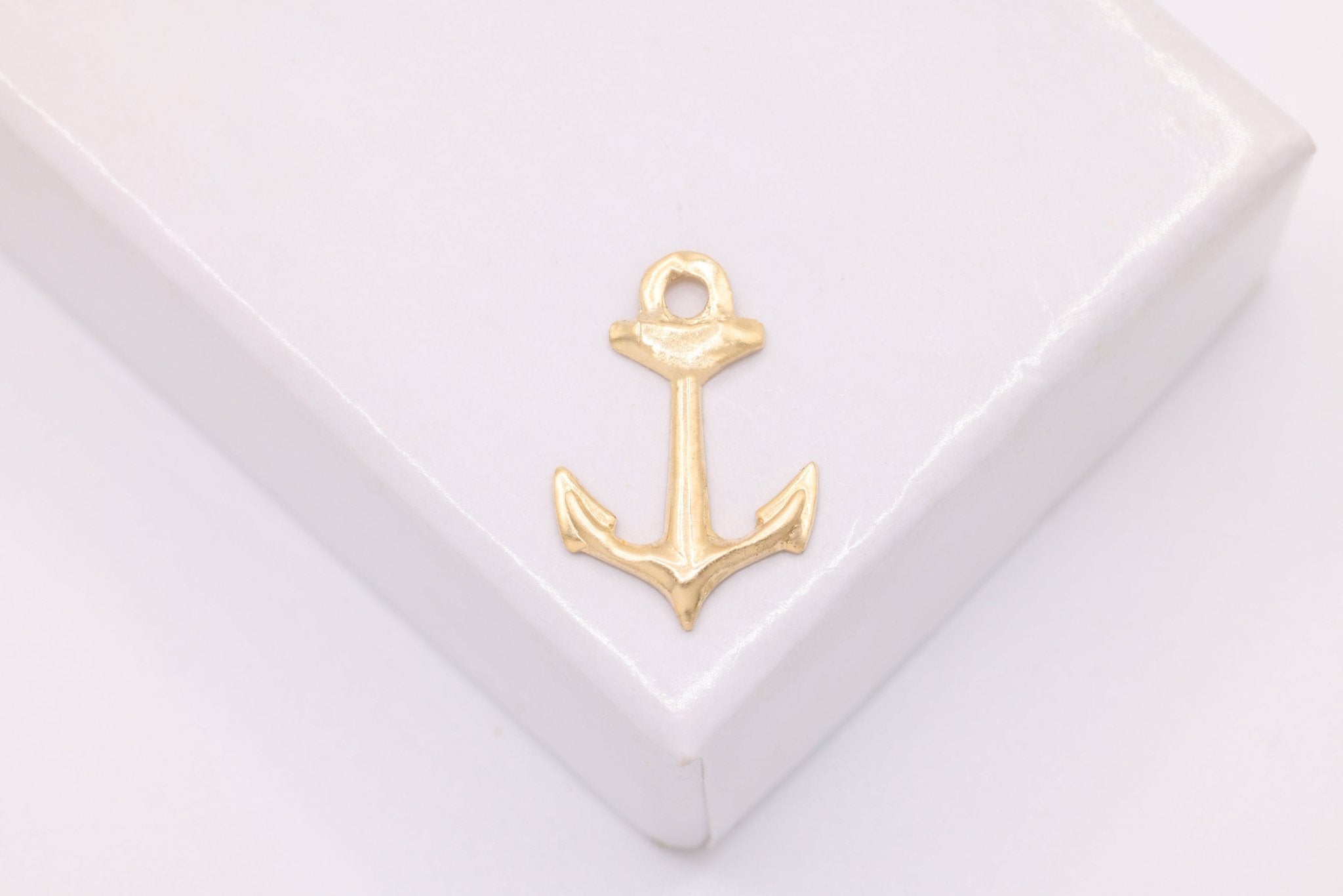 Anchor Charm, Wholesale, 14/20 Gold - Filled, 15mm x 10mm, Nautical Boat Sea Marine Ocean Sailing - HarperCrown