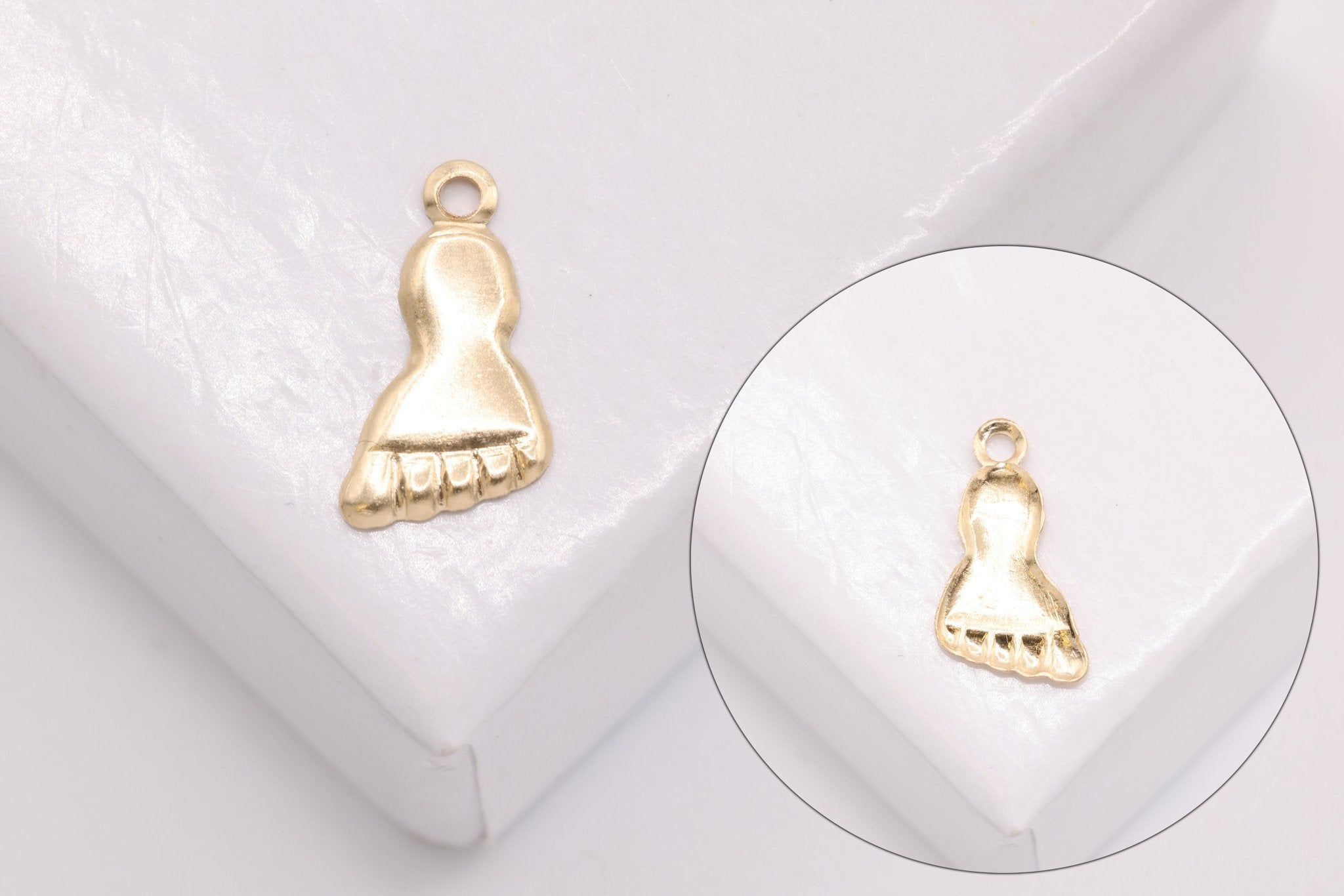 Baby Feet Charm, 14/20 Gold Filled, Wholesale - HarperCrown