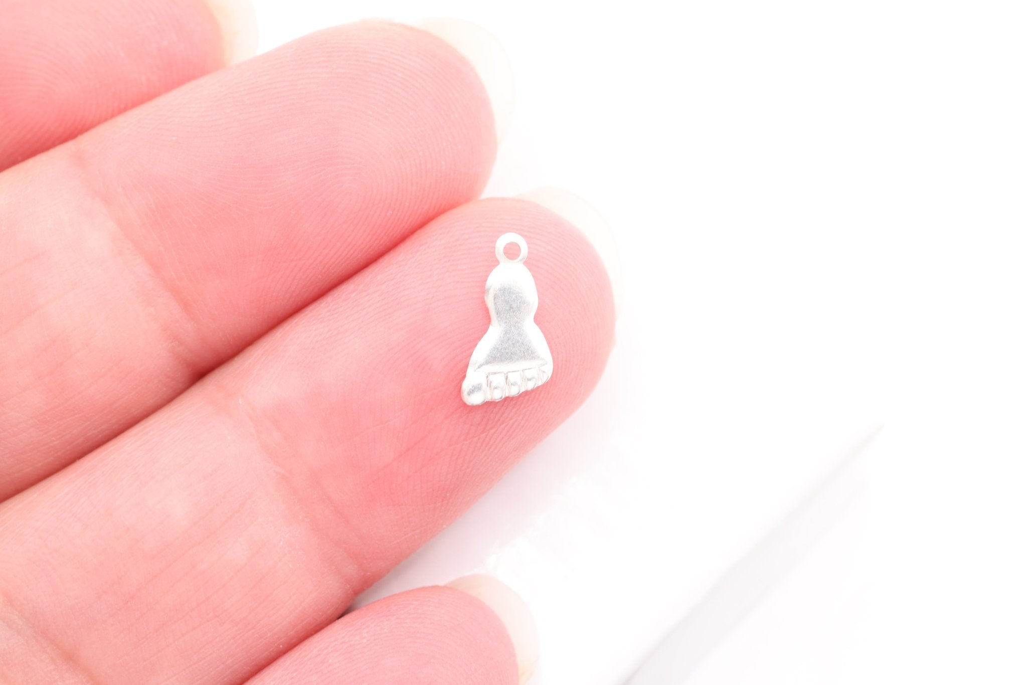 Baby Feet Charm, 925 Sterling Silver, Wholesale - HarperCrown