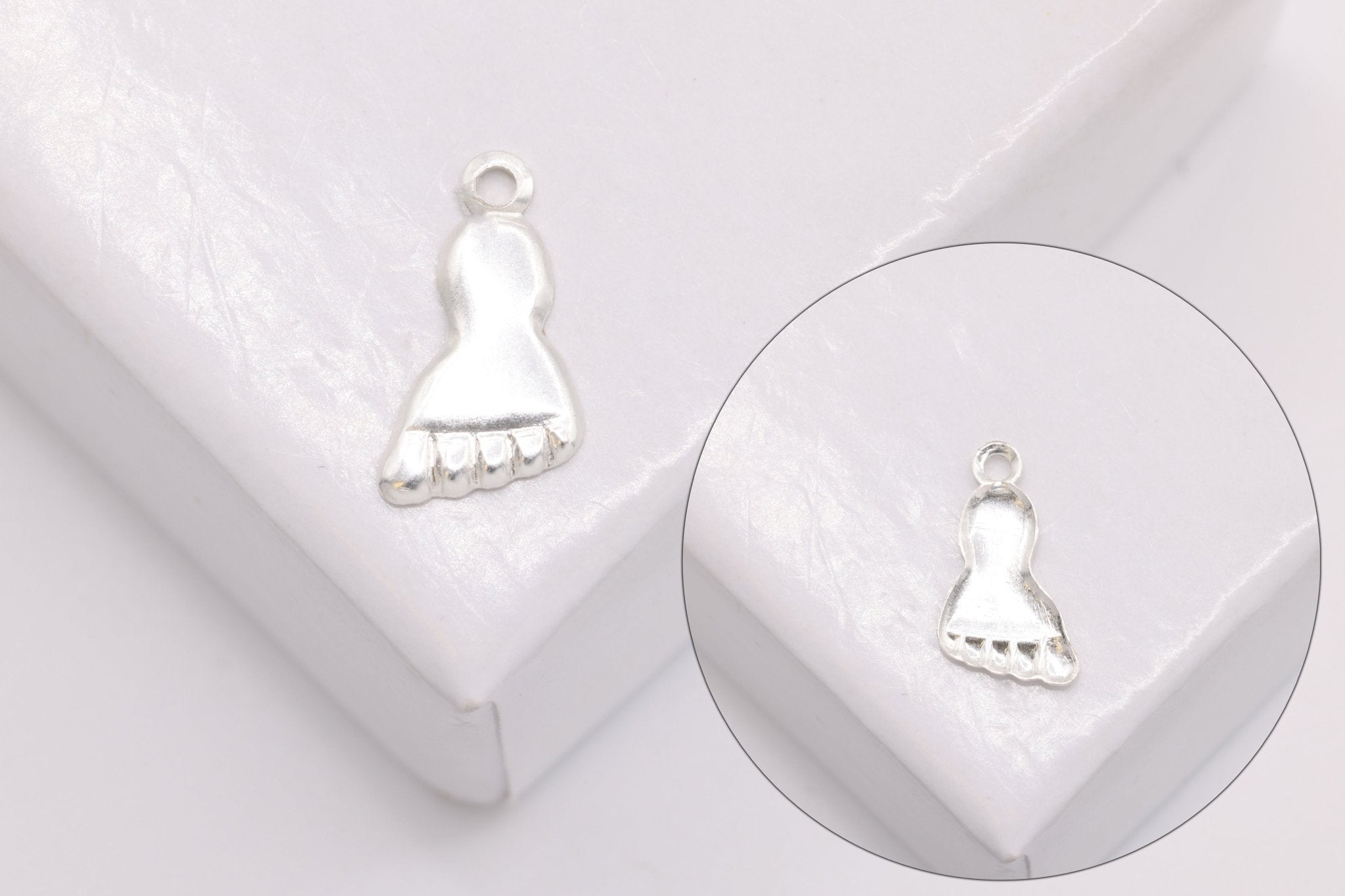 Baby Feet Charm, 925 Sterling Silver, Wholesale - HarperCrown