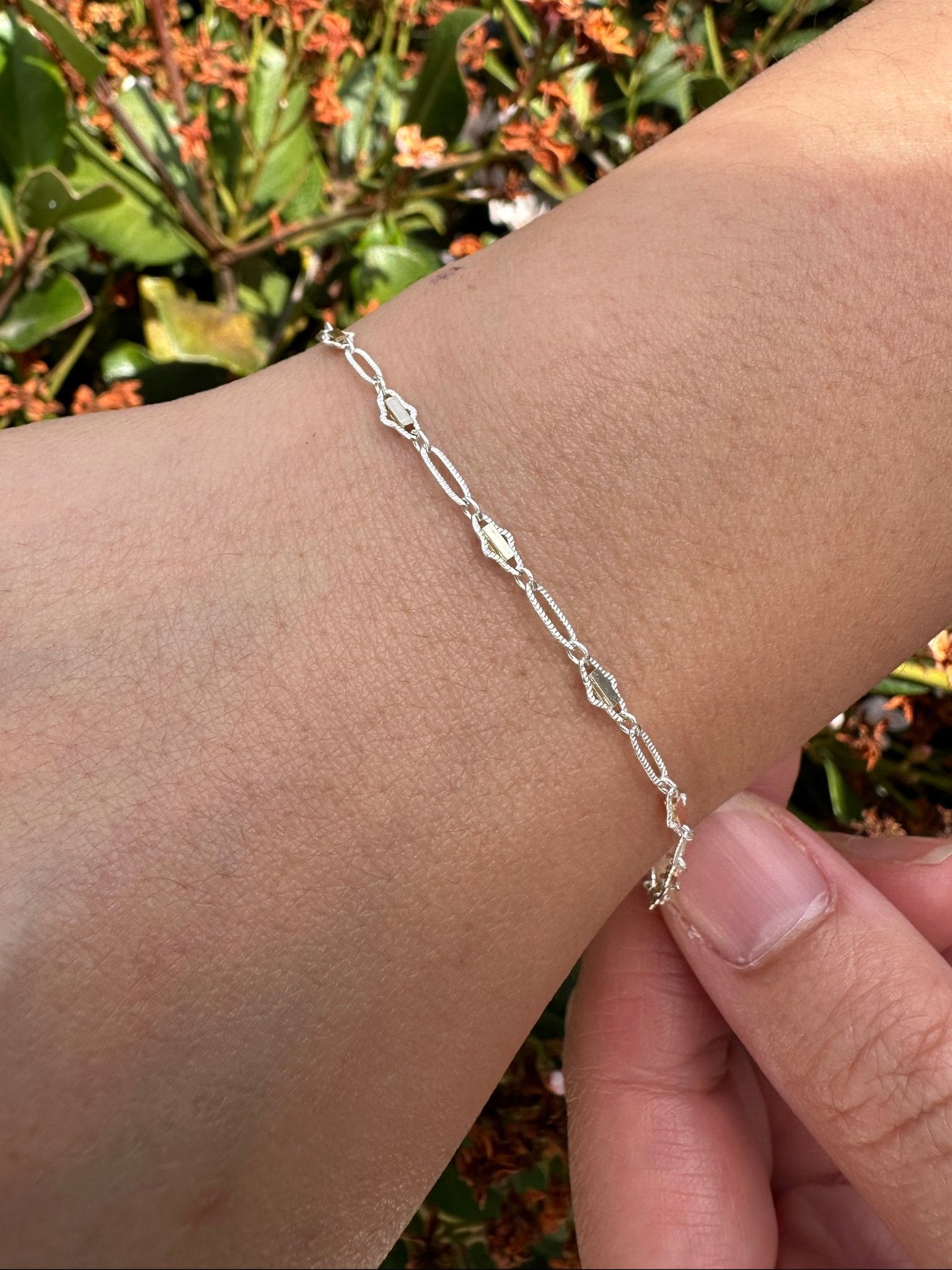 Bar Two Tone Chain, 14/20 Gold - Filled or 925 Sterling Silver, Wholesale, Pay Per Foot, Jewelry Making Chain - HarperCrown