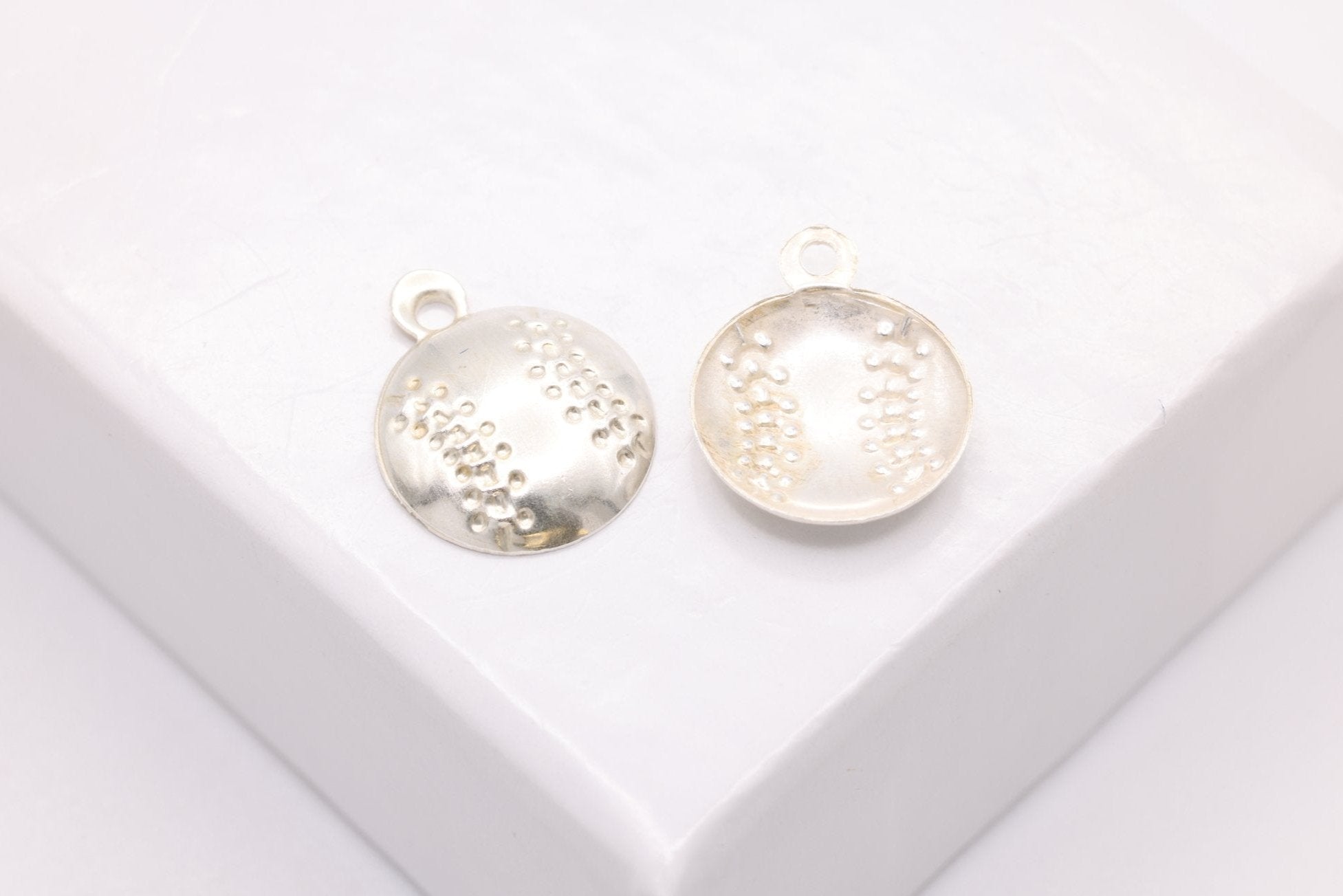 Baseball Charm, 925 Sterling Silver, 10mm x 8mm, Bulk DIY Wholesale Jewelry Making Charm - HarperCrown