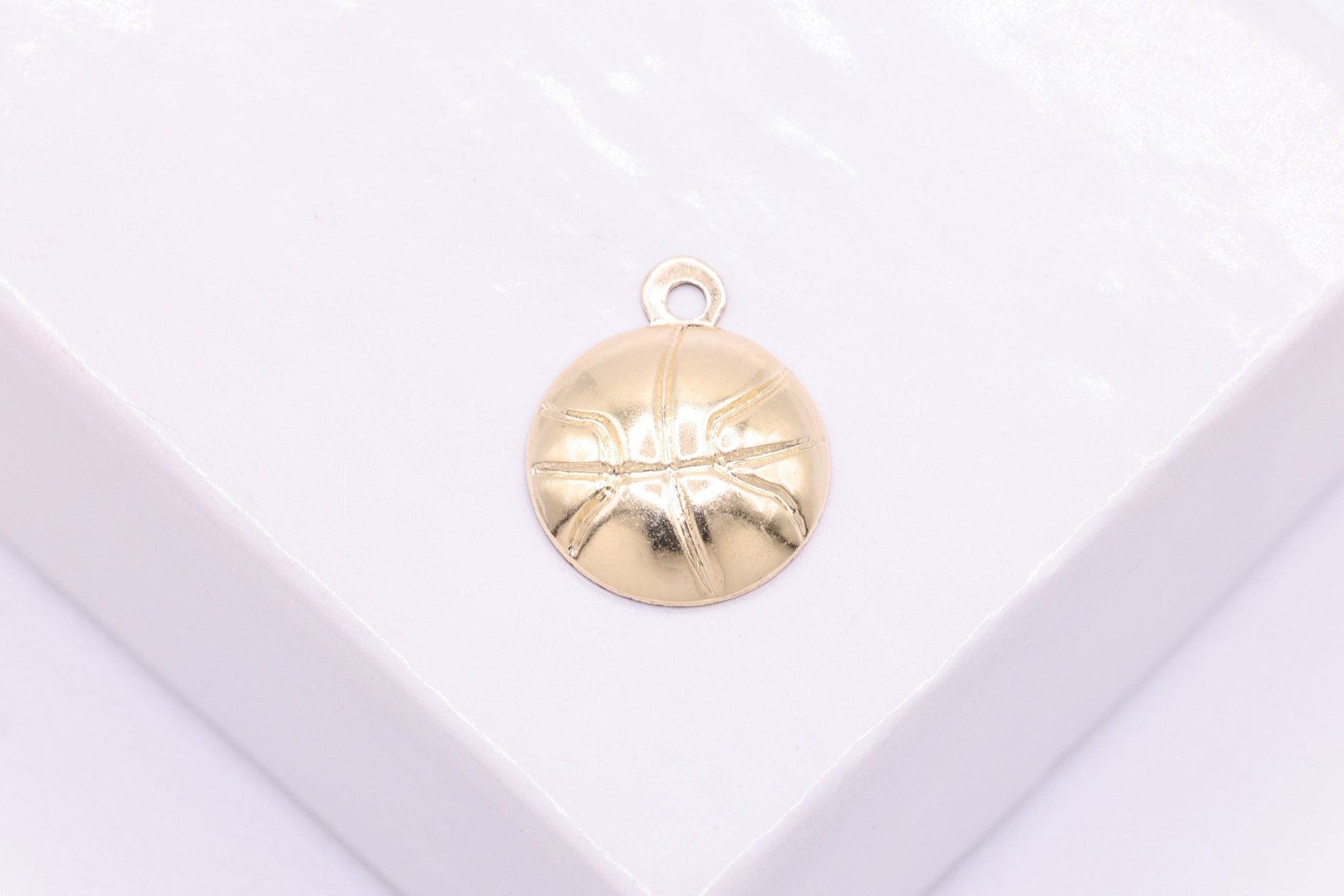 Basketball Charm, Wholesale, 14/20 Gold - Filled, 8mm, Jewelry Making Charm - HarperCrown