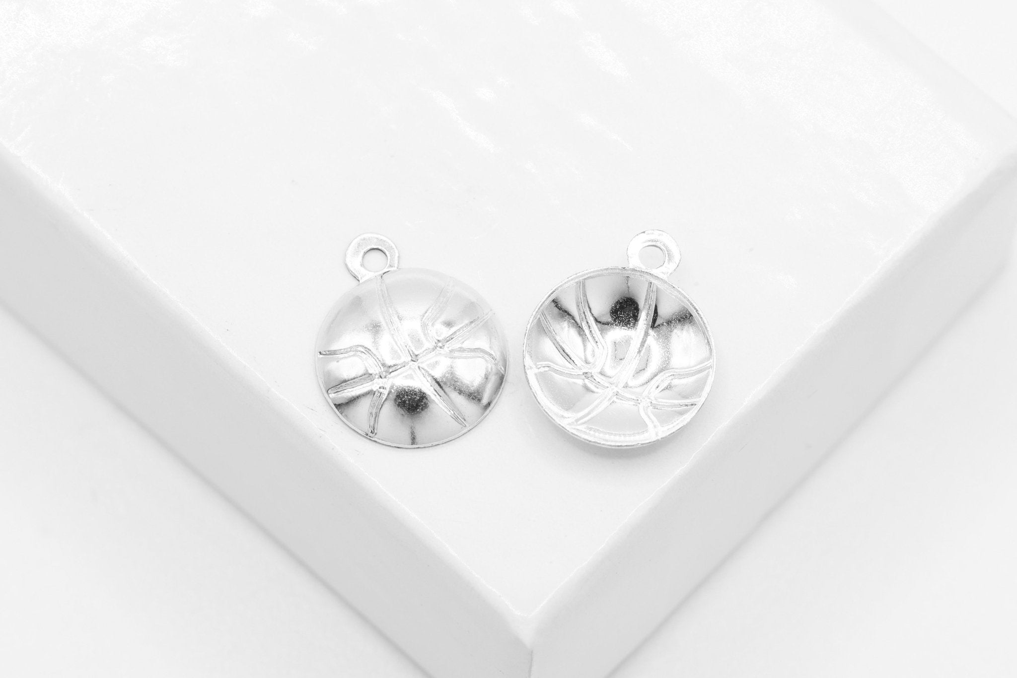 Basketball Charm, Wholesale, 925 Sterling Silver, 8mm, Jewelry Making Charm - HarperCrown