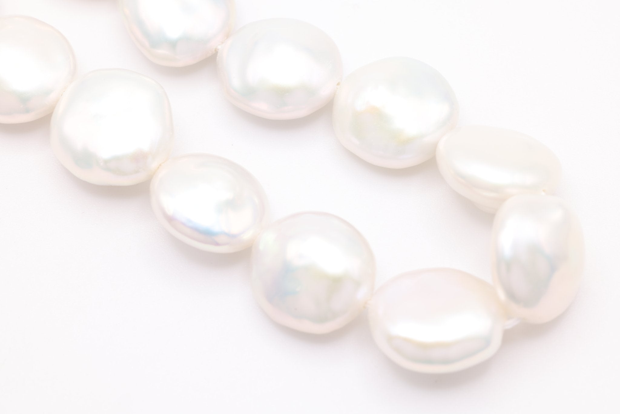 Coin Pearl Drop Charm, Gold - Filled, 17mm x 11mm, Wire Wrapped Pearl, Bulk DIY Wholesale Jewelry Making Charm - HarperCrown