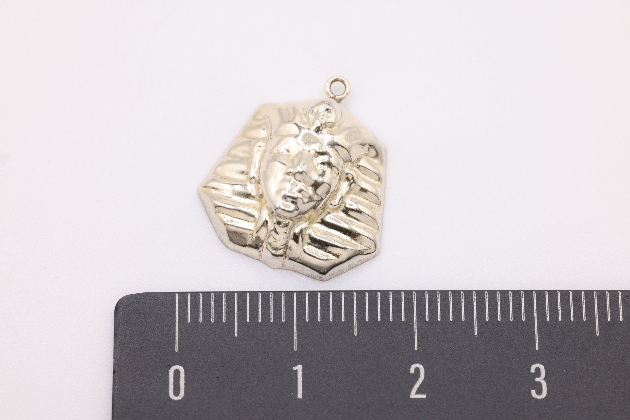 Egyptian Pharaoh King Charm, Wholesale, 14/20 Gold - Filled, 15mm x 15mm - HarperCrown