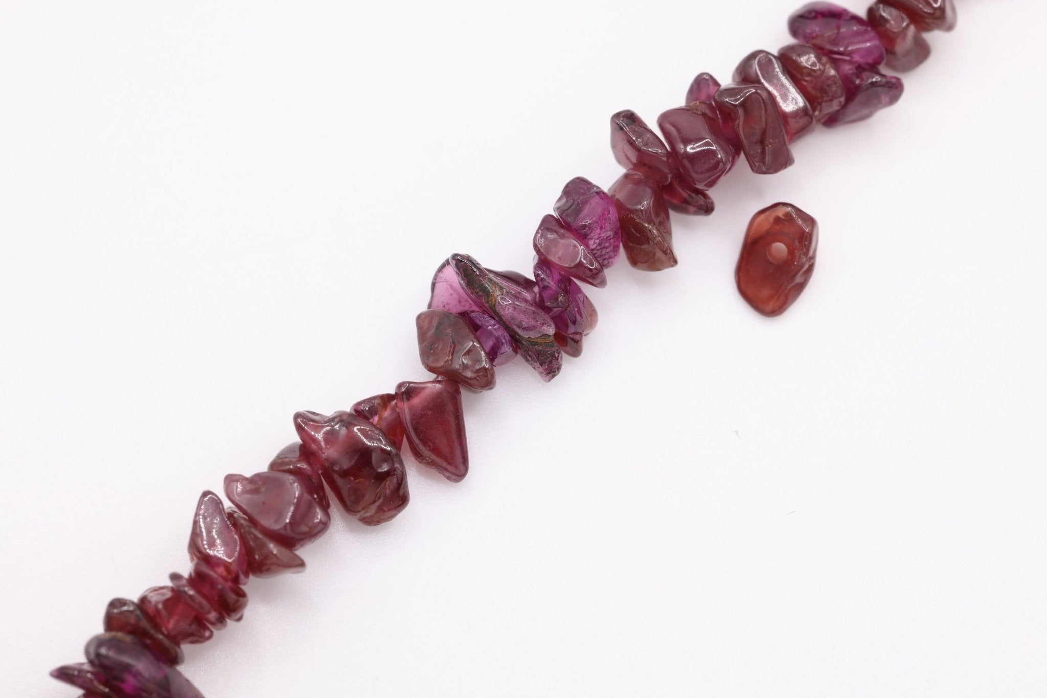 February Stone Connector Charm, Wholesale, 14/20 Gold - Filled, Purple Garnet Birthstone Gemstone Beads, Permanent Jewelry - HarperCrown