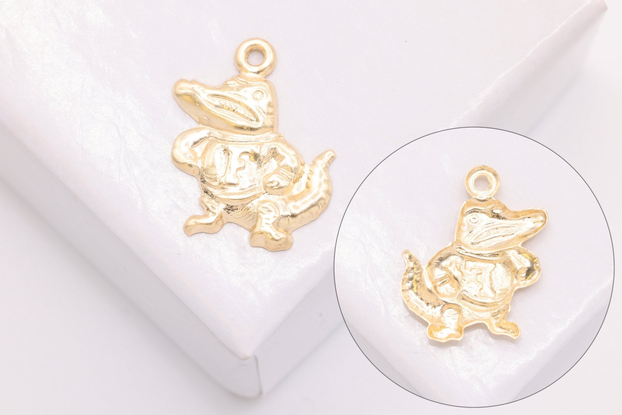 Gator University of Florida Charm, 14/20 Gold - Filled, Wholesale - HarperCrown