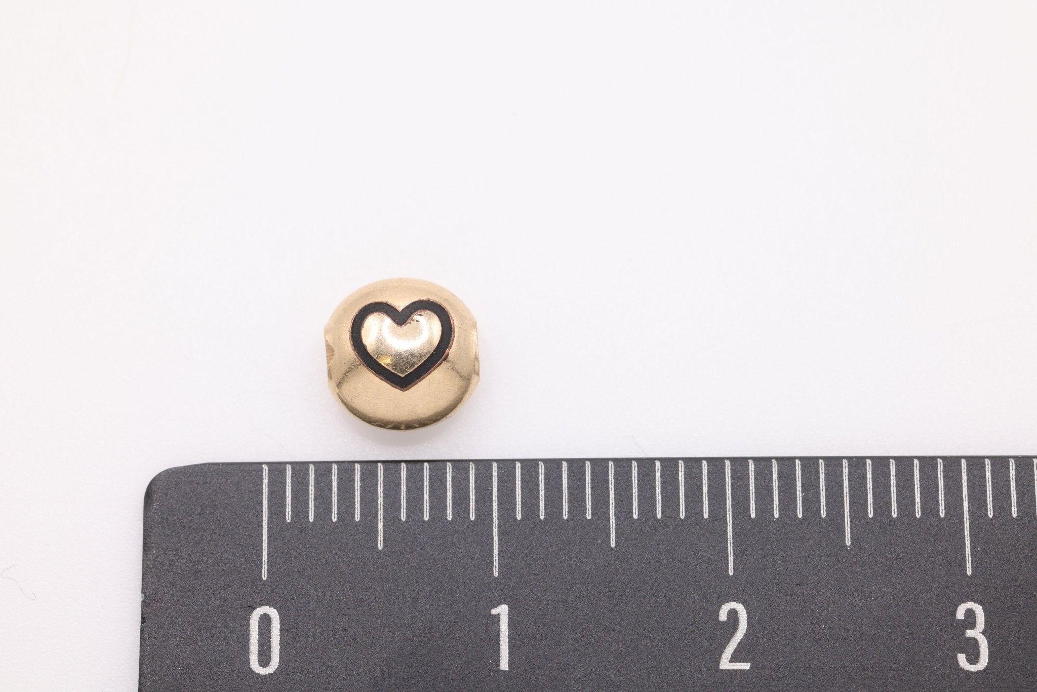 Heart Bead Charm, 14/20 Gold - Filled, 7mm - HarperCrown