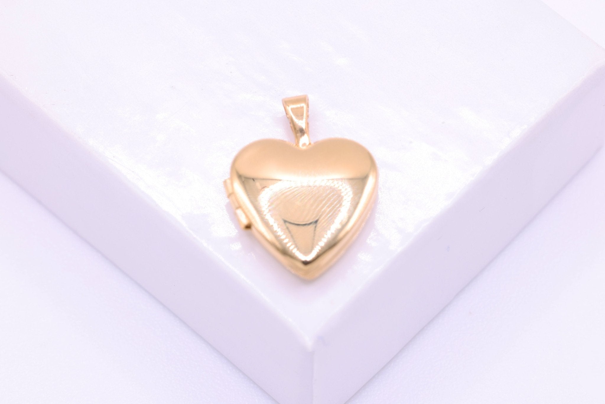 Heart Locket Pendant Charm, Wholesale, 14/20 Gold - Filled, 14mm x 11mm, DIY Jewelry Supplies - HarperCrown