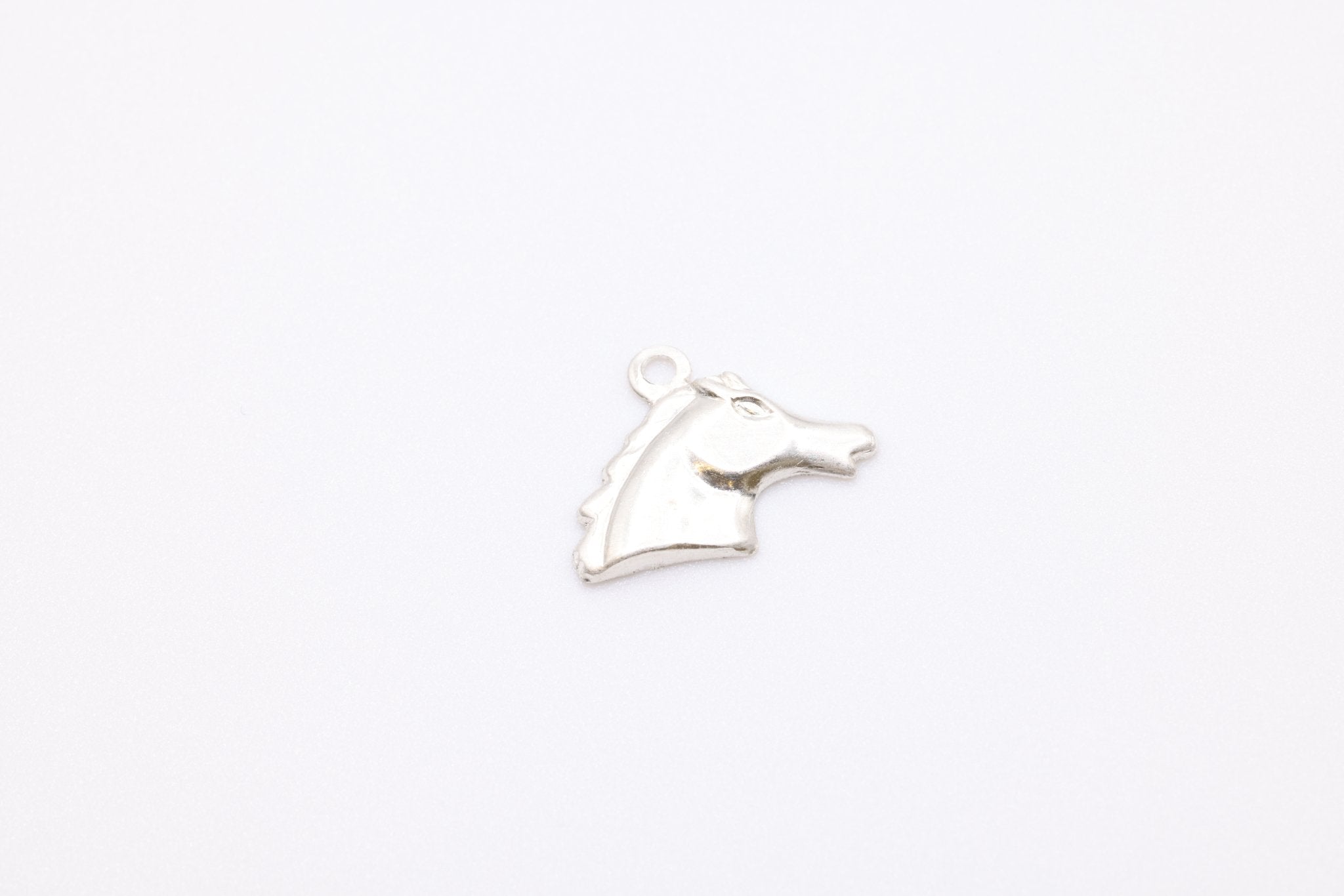 Horse Head Charm, Sterling Silver, Jewelry Making Charm - HarperCrown