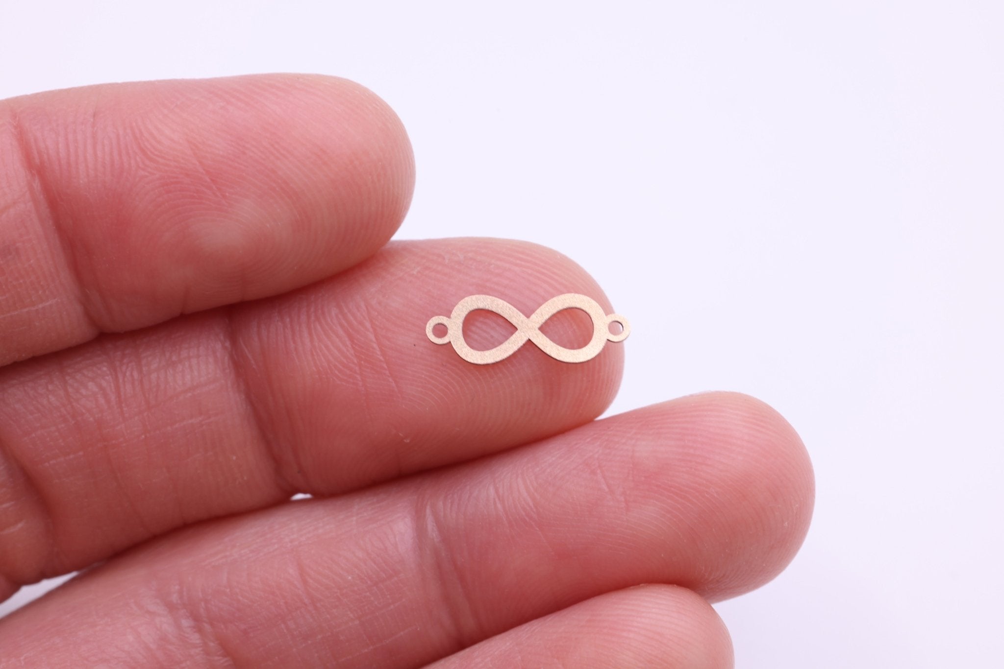 Infinity Connector Charm, Wholesale, 14/20 Gold - Filled, 13mm x 5mm, Permanent Jewelry Making Charm - HarperCrown