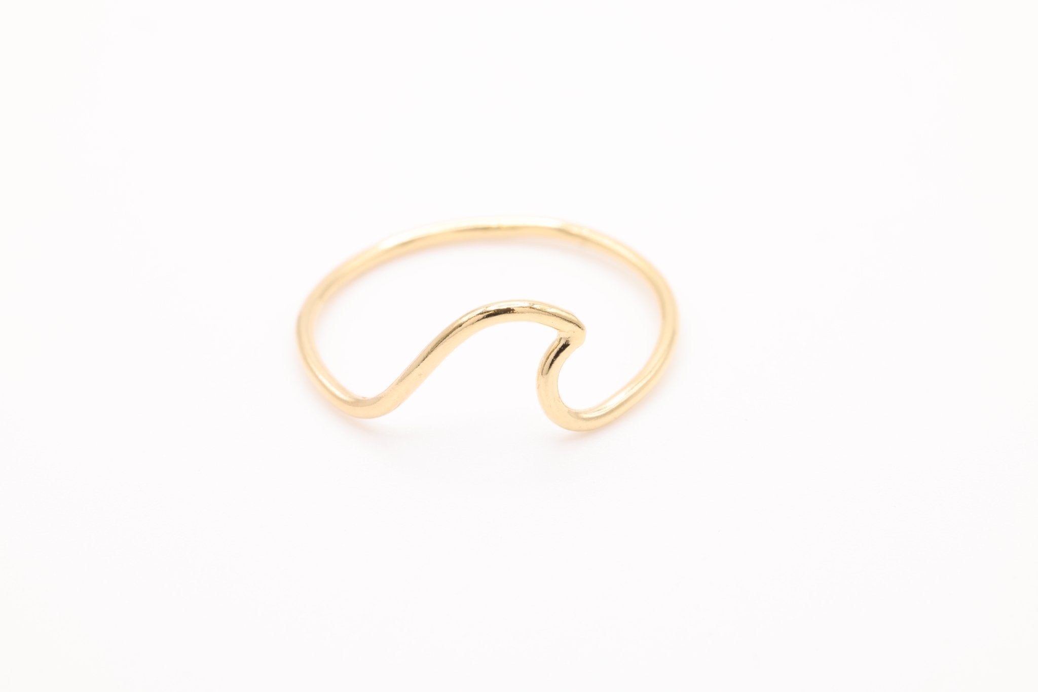 Ocean Ring, Gold - Filled, Dainty Stacking Ocean Ring, Wholesale Bulk DIY Jewelry Making Charms - HarperCrown