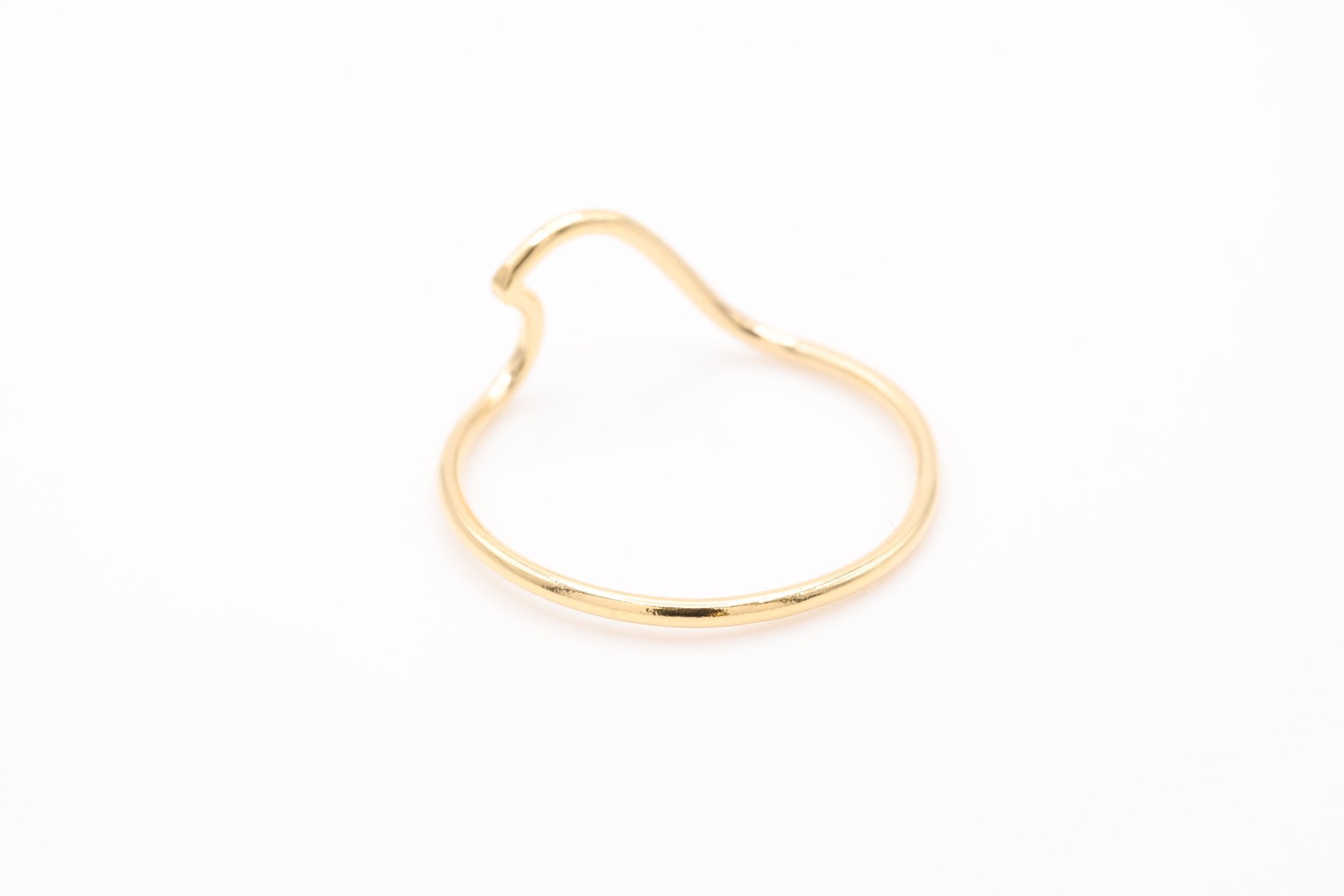 Ocean Ring, Gold - Filled, Dainty Stacking Ocean Ring, Wholesale Bulk DIY Jewelry Making Charms - HarperCrown