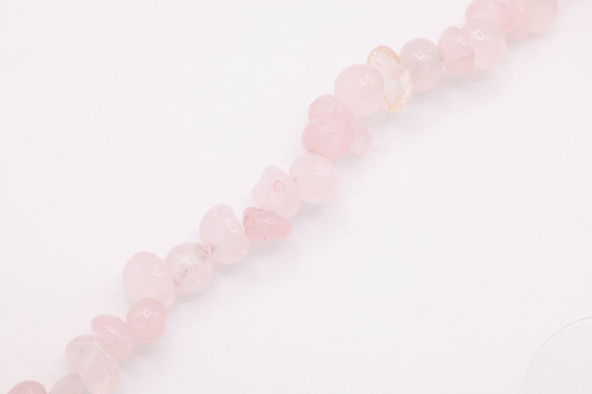 October Stone Connector Charm, Wholesale, 14/20 Gold - Filled, Pink Quartz Birthstone Gemstone Beads, Permanent Jewelry - HarperCrown