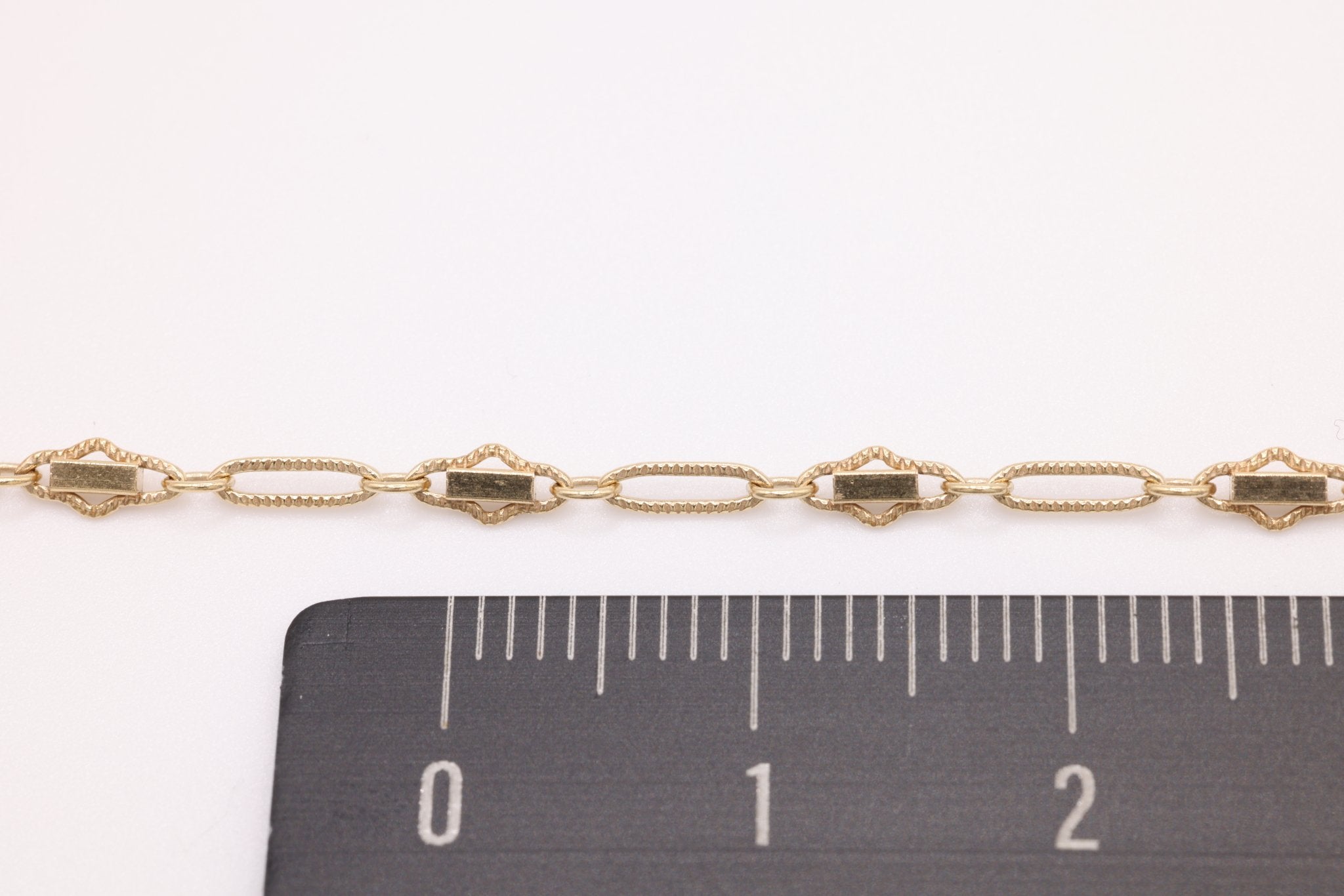 Oval Bar Link Chain, Gold - Filled or Sterling Silver, Fancy Chain Bulk Pay Per Foot Uncut Spools For Jewelers - HarperCrown