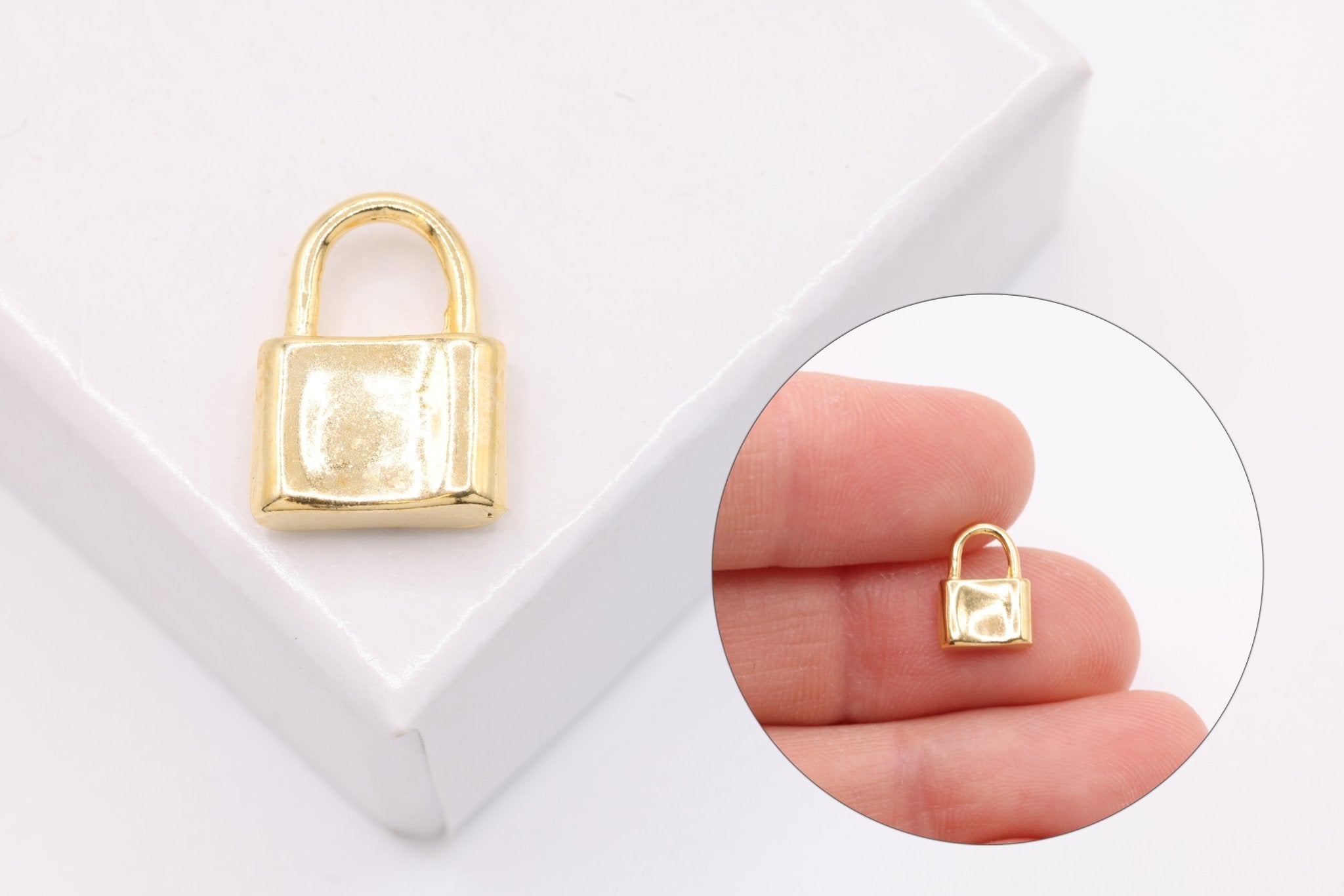 Padlock Charm Wholesale 14K Gold, Solid 14K Gold, 324G - HarperCrown