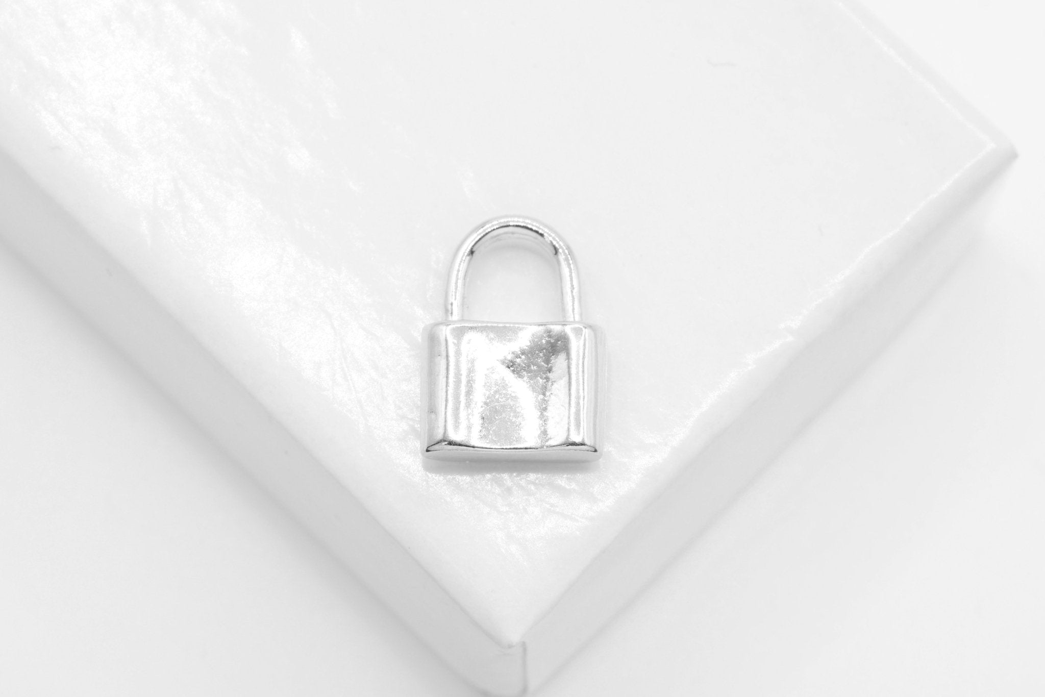 Padlock Lock Charm, Wholesale, 925 Sterling Silver, Lock and Key - HarperCrown