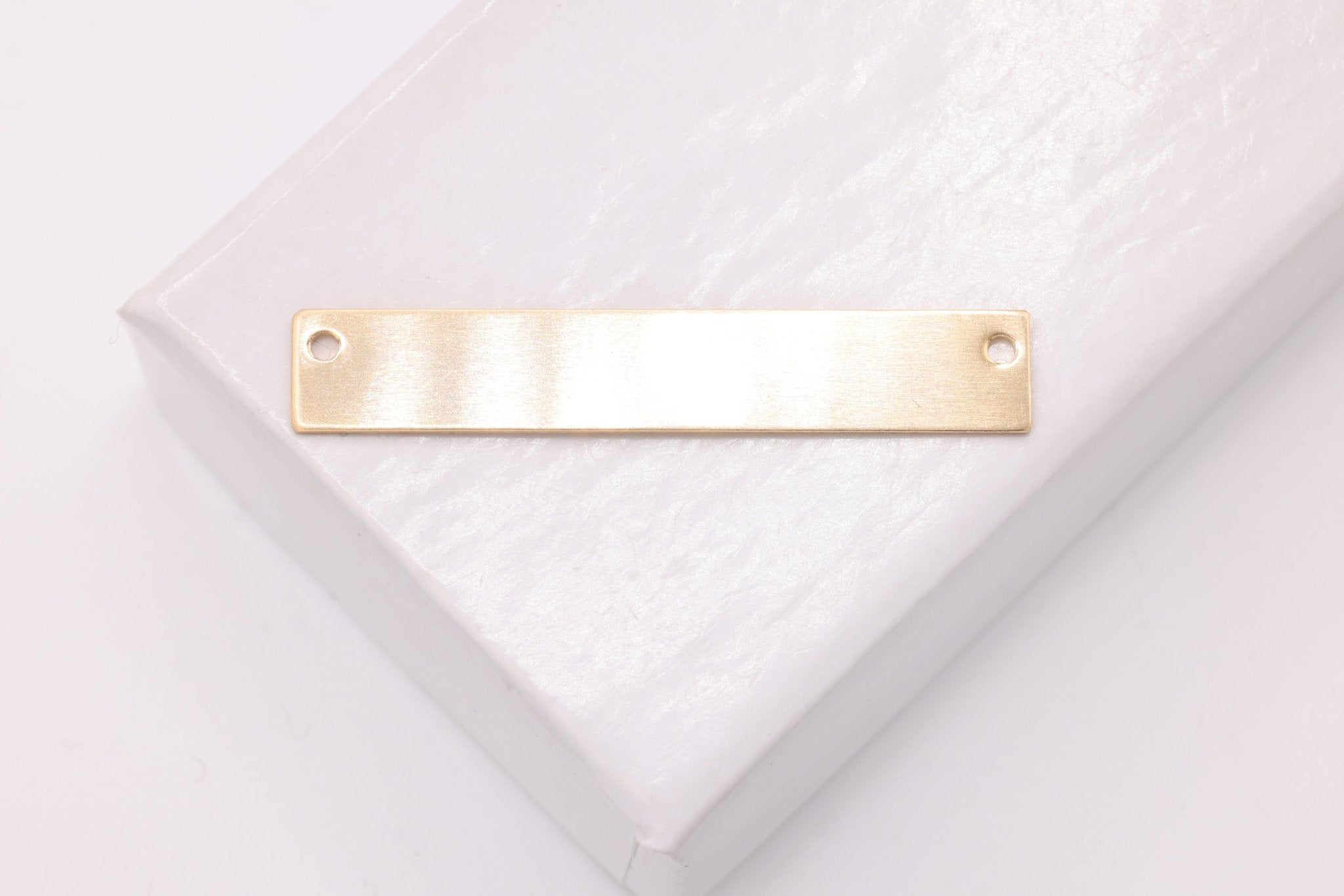 Rectangle Blank Bar Connector, 14/20 Gold - Filled, 30mm x 5mm 24 Gauge, Stamping Blank - HarperCrown