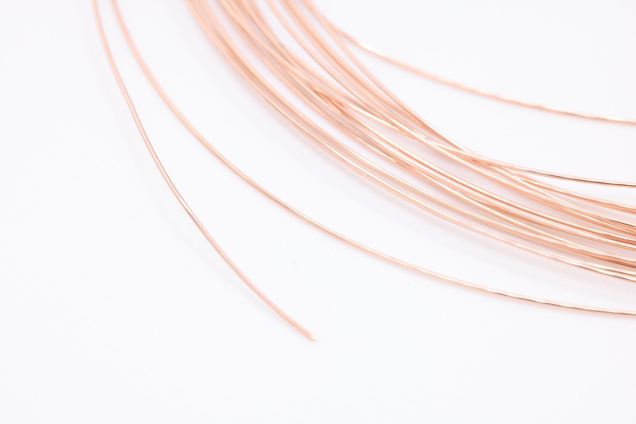 Rose Gold Filled Wire, 18 Gauge 1mm, Rose Gold-Filled, Half Hard Jewel