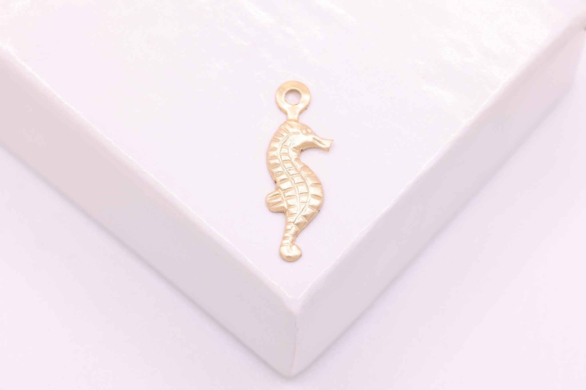 Seahorse 14K Wholesale Gold Filled Tiny Charms, Gold Filled Seahorse Charm, Gold Seahorse, Sea horse charm - HarperCrown