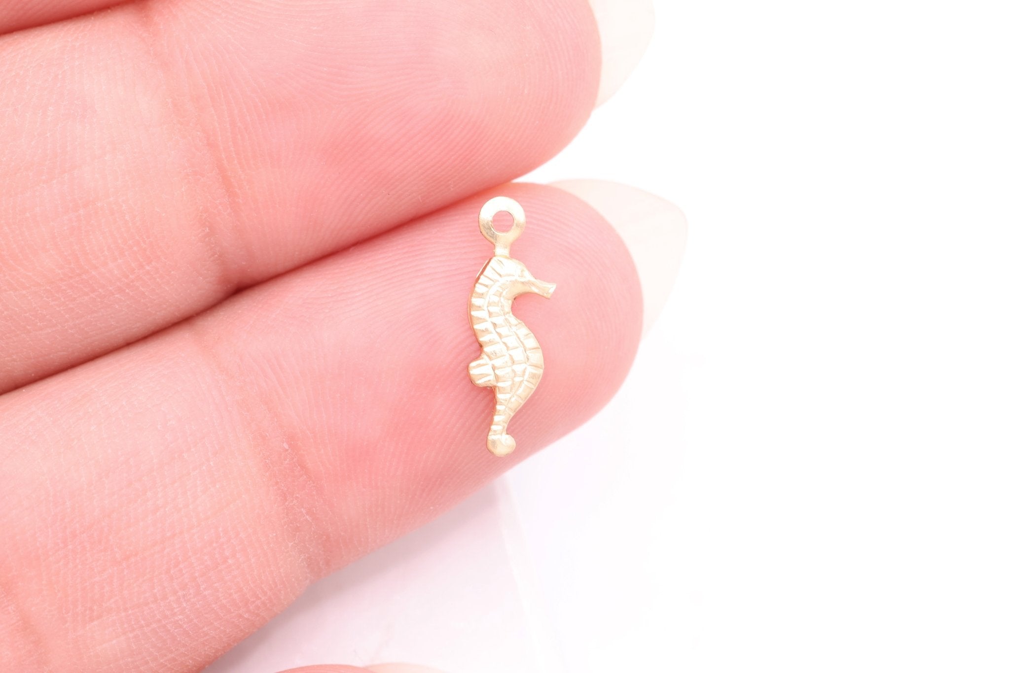 Seahorse 14K Wholesale Gold Filled Tiny Charms, Gold Filled Seahorse Charm, Gold Seahorse, Sea horse charm - HarperCrown
