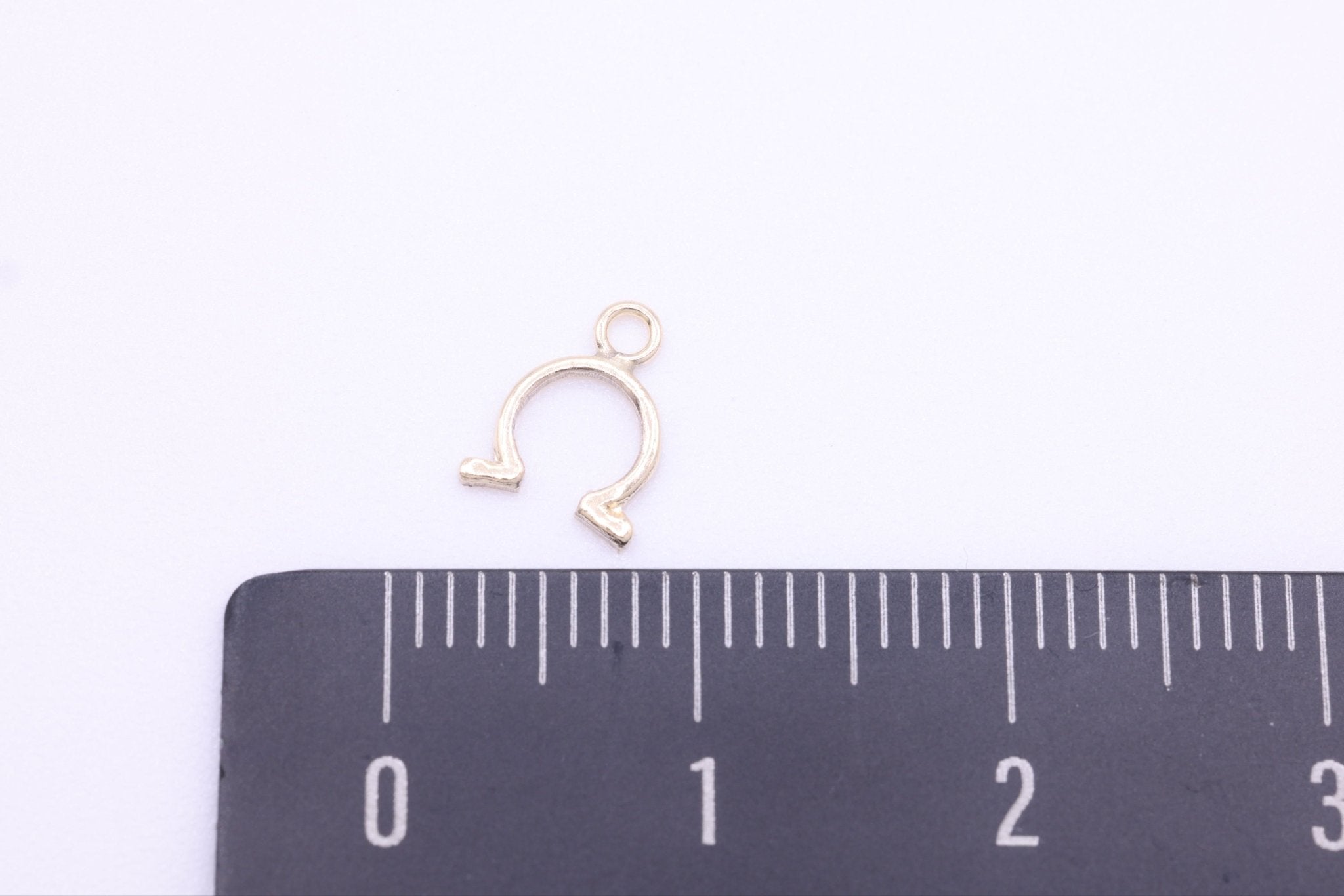 Small Omega Charm, Wholesale, 14/20 Gold - Filled, 9mm x 5mm - HarperCrown