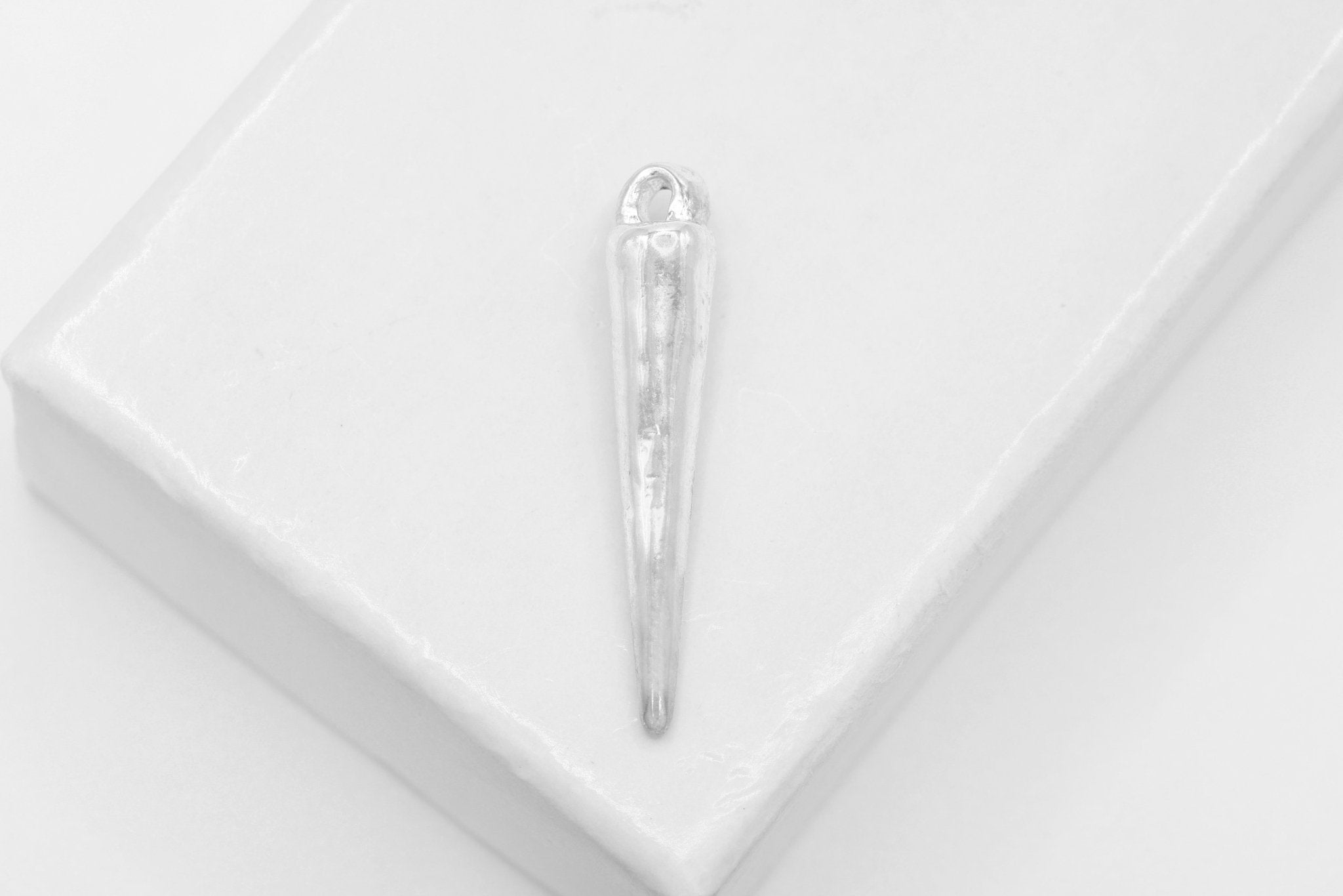 Small Spike, Wholesale, 925 Sterling Silver, 22mm x 3.5mm,Jewelry Making Charm - HarperCrown