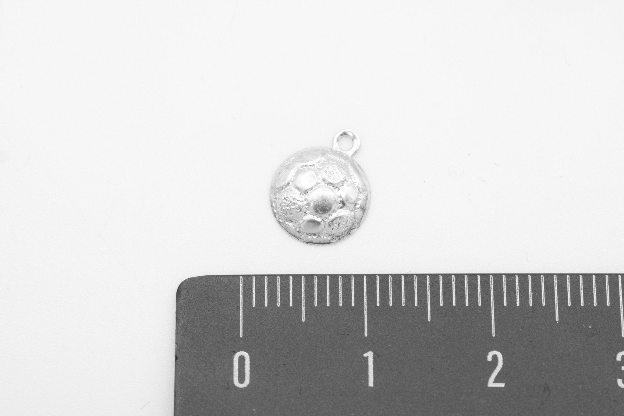 Soccer Ball Charm, 925 Sterling Silver, 7mm, Bulk DIY Wholesale Jewelry Making Charm - HarperCrown