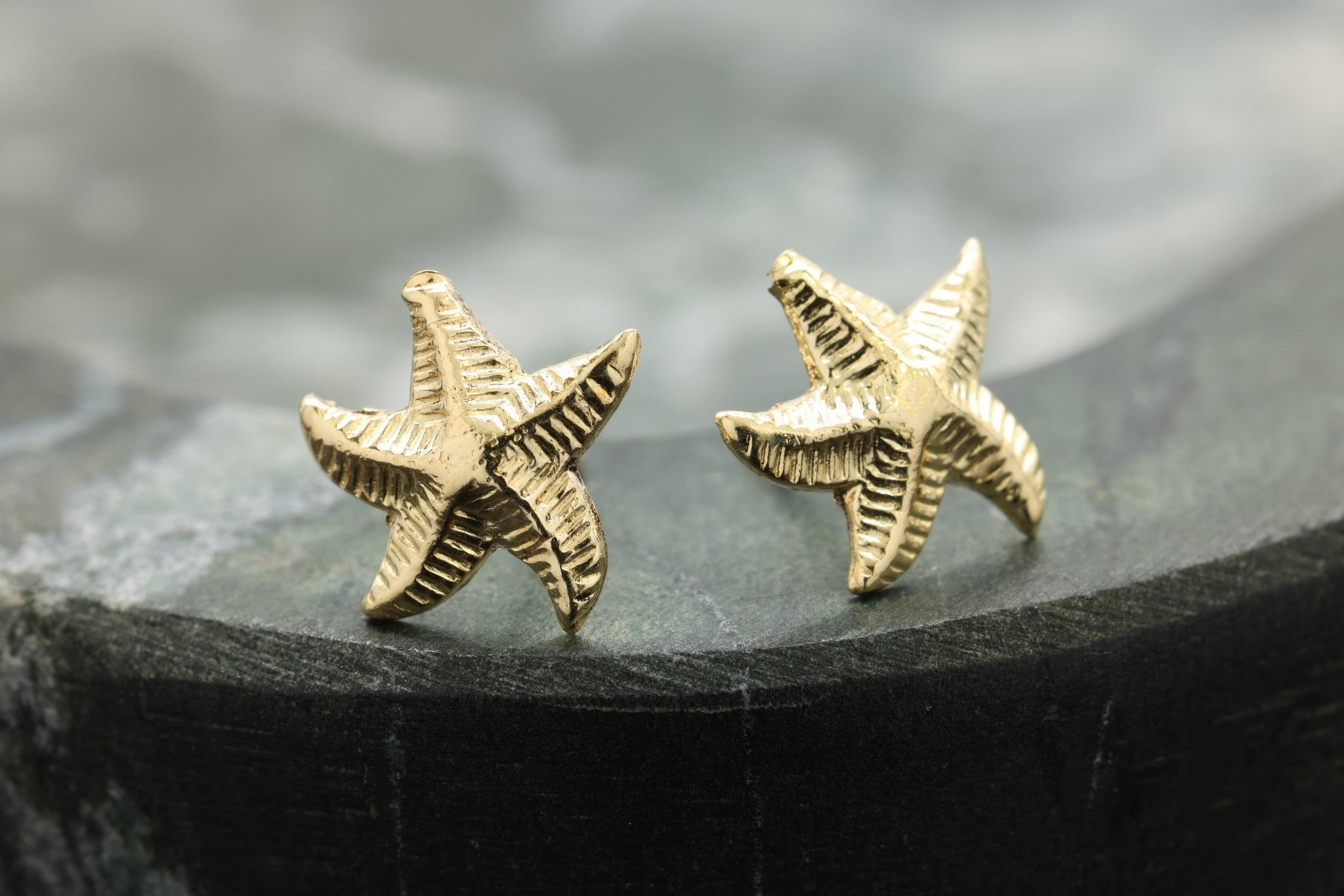 Starfish Stud Earring, 14/20 Gold-Filled, 10mm x 10mm, Wholesale, Pay Per Piece - HarperCrown