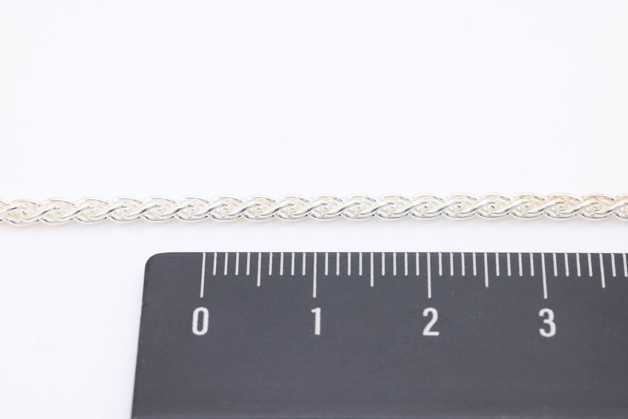 Sterling Silver 2.5mm Wheat Chain, Wholesale Jewelry Making Wheat Chain - HarperCrown