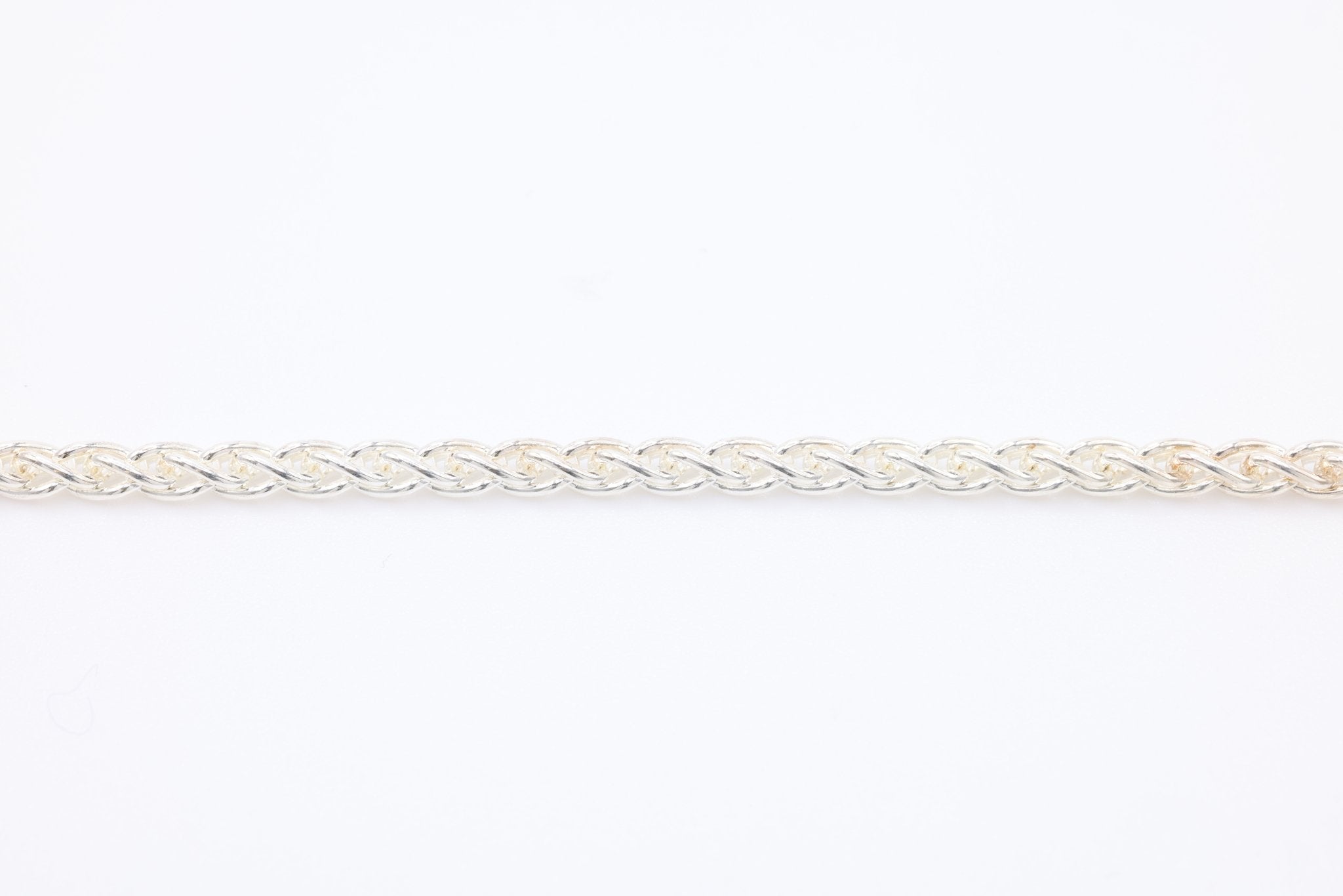 Sterling Silver 2.5mm Wheat Chain, Wholesale Jewelry Making Wheat Chain - HarperCrown