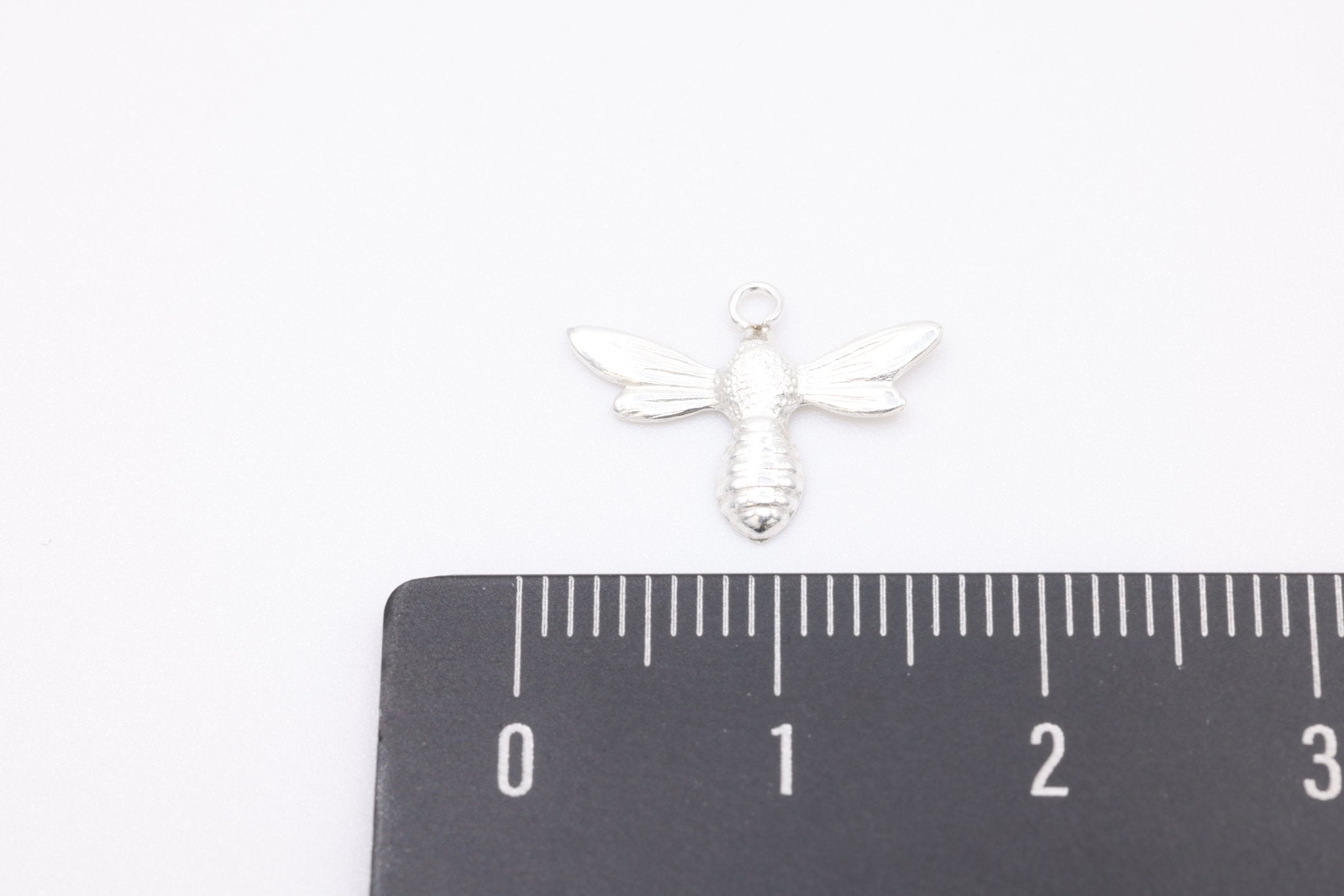 Sterling Silver Gold-Filled Bee Charm, Bumble Bee Bug Charm, Wholesale Jewelry Making Charm - HarperCrown