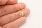 10K Gold Cross Wholesale Earrings, 1mm X .5mm, Solid 10K Gold - HarperCrown