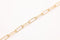 11mm Amelia Elongated Hammered Cable Chain, 14K Gold Overlay Plated, Wholesale Jewelry Chain - HarperCrown