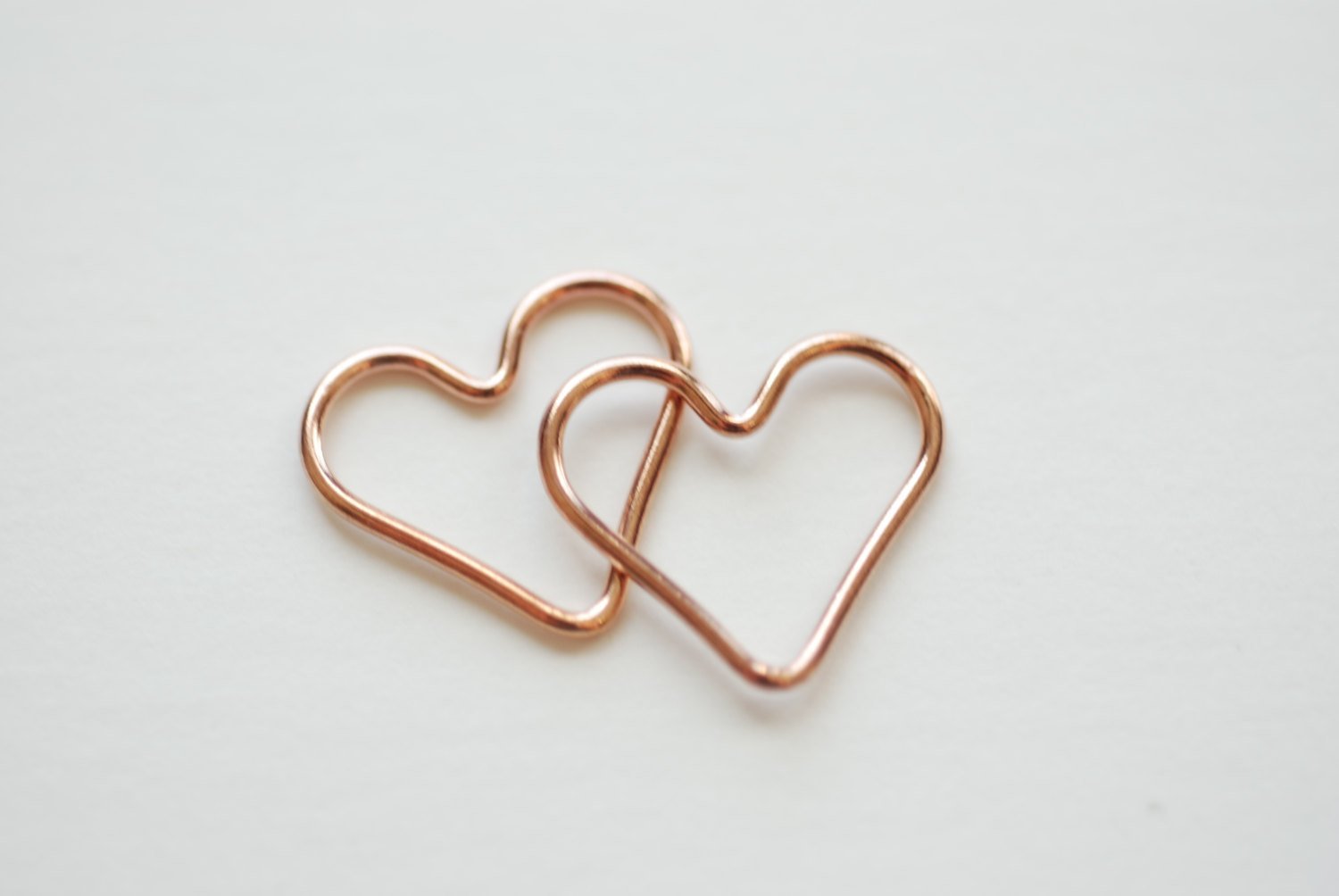 Open Heart Wire Connector Charm, 14K Gold-Filled or 925 Sterling Silver, 15mm x 12mm 18 Gauge, Link Spacer Jump Rings