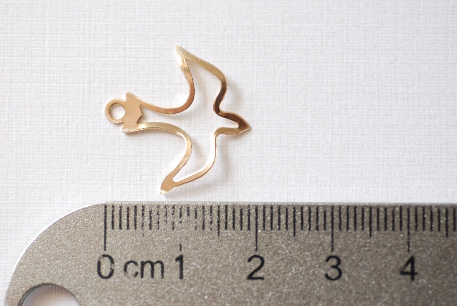 Dove Bird Charm, Wholesale, 14/20 Gold-Filled, 20mm x 20mm, Dove Peace Love Bird, Bulk DIY Wholesale Jewelry Making Charm