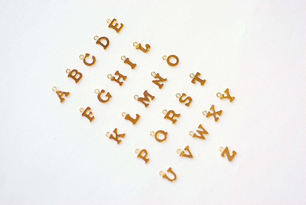 Wholesale Charms - 14k Gold Filled Initial Block Letter Charm Drop A - Z Alphabet  Letter Drop Charm Pendant Personalized Charm GOLD ALPHABET, 438 –  HarperCrown