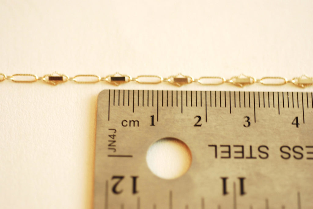 Wholesale Jewelry Supplies 14k Gold Filled Oval Bar Link Chain 14