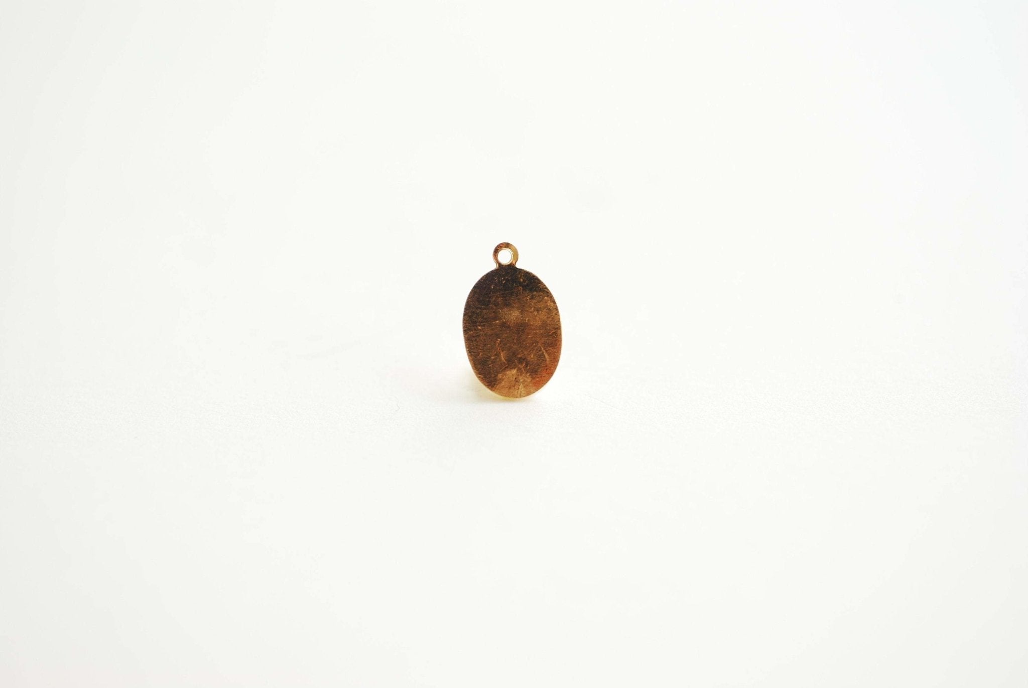 Saint Christopher Charm, Wholesale, 14/20 Gold-Filled or 925 Sterling Silver, 12mm x 9mm, Catholic Medallion Coin Patron Saint